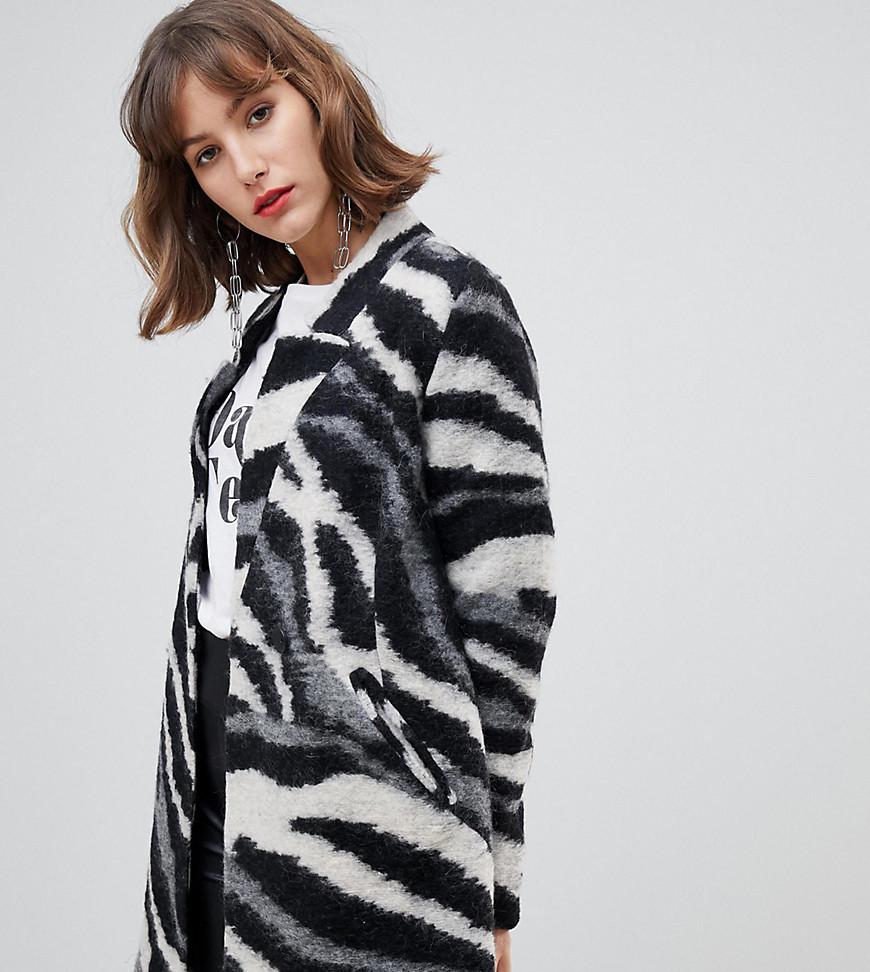 stradivarius leopard print coat