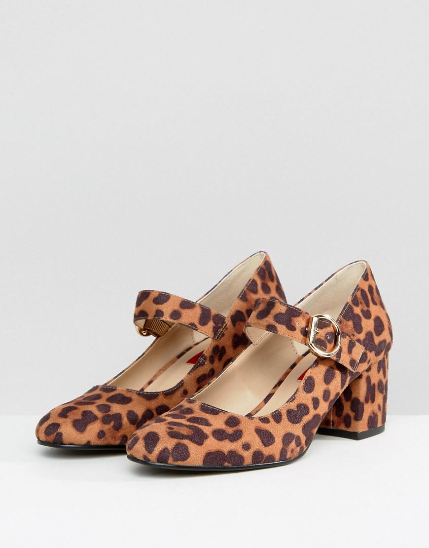 leopard mary jane heels