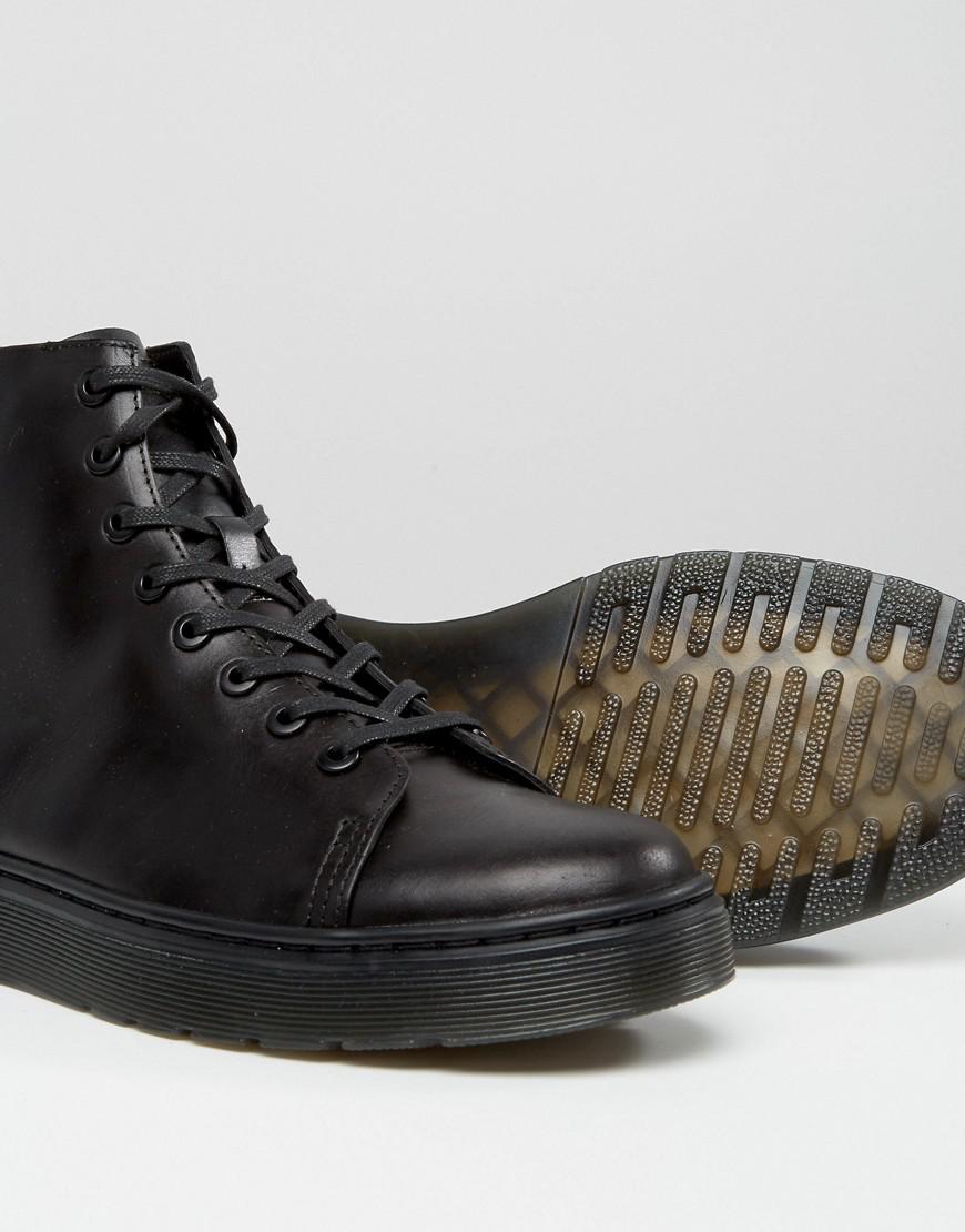 Dr. Martens Leather Talib 8-eye Boots in Black for Men | Lyst