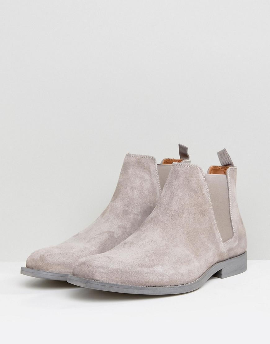 ugly George Stevenson subway ALDO Vianello Suede Chelsea Boots In Gray for Men | Lyst