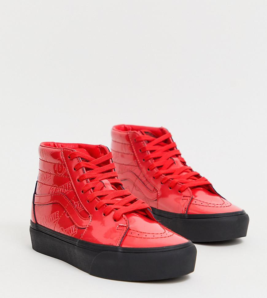 Zapatillas rojas con plataforma SK8-Hi Vans color Negro | Lyst