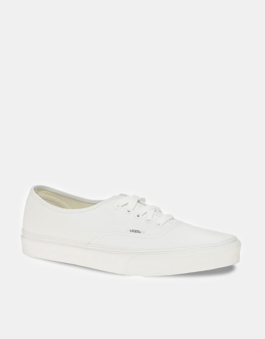 vans white plimsolls