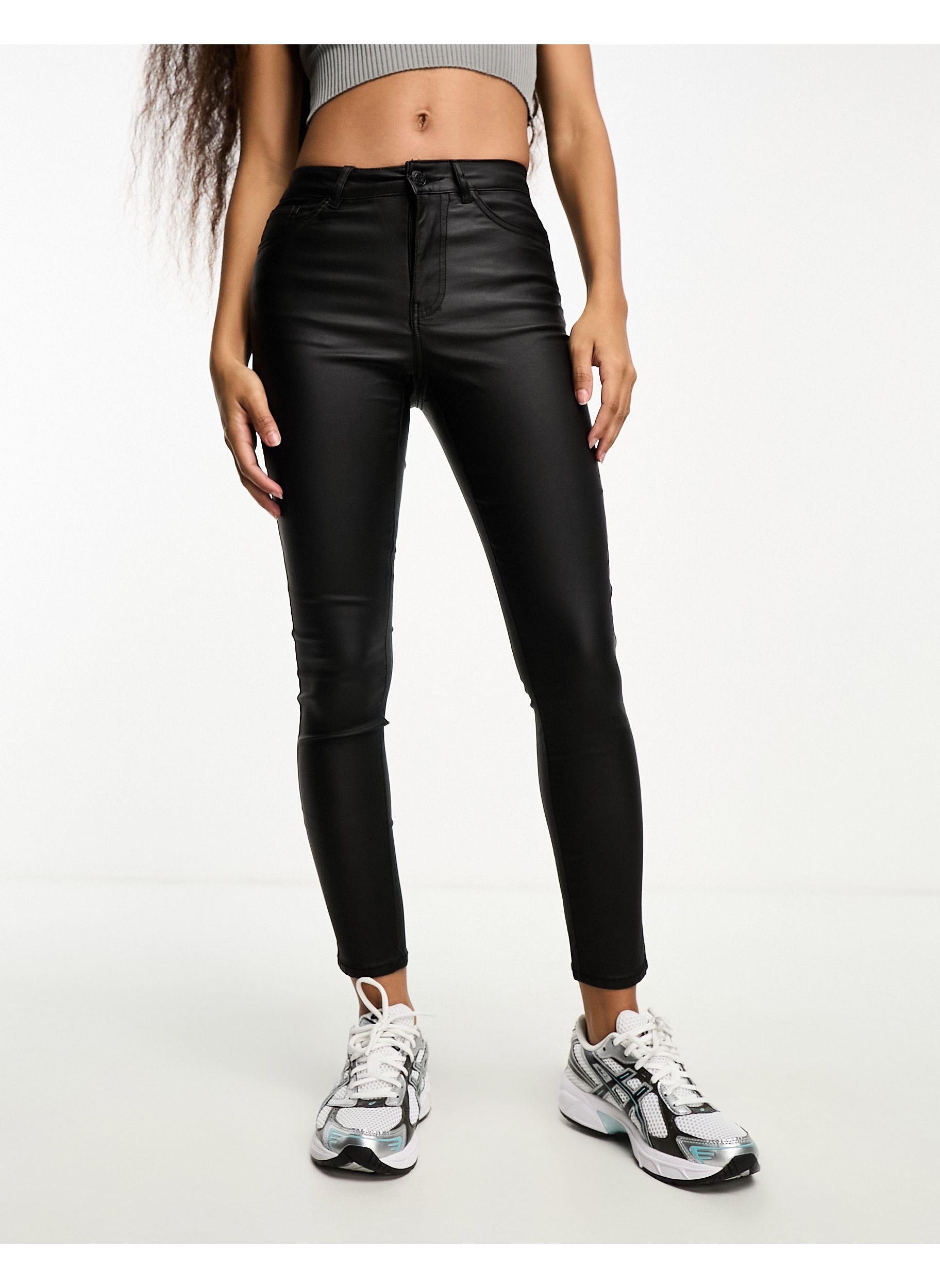 Vero moda hotsell coated skinny jeans