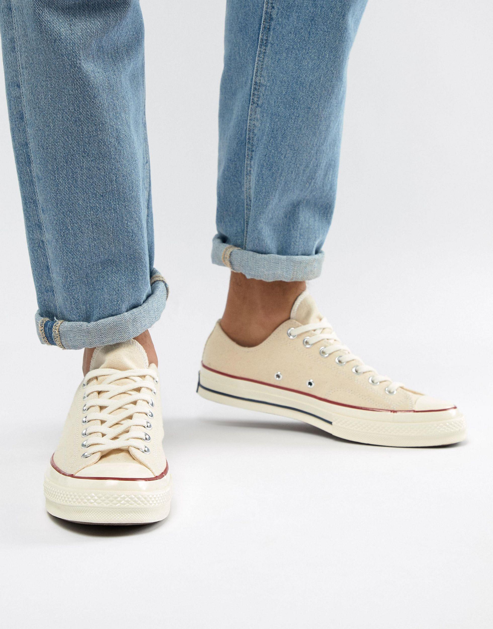 Converse Canvas White Chuck 70 Low Shoes for Men - Save 78% | Lyst