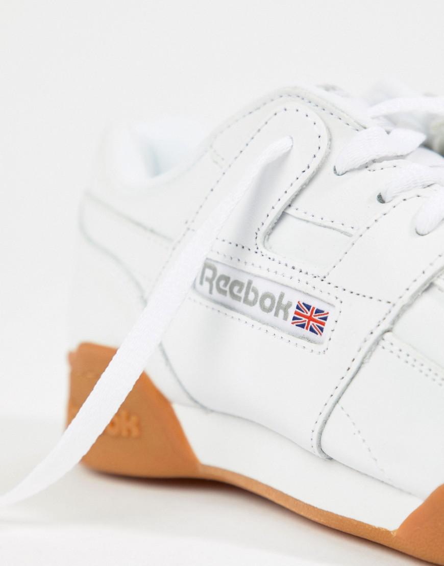 reebok classic gum sole white