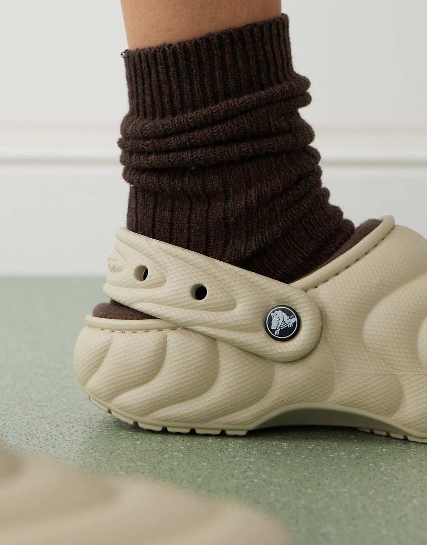 Fur Lined Pink Crocs Crocs™ Classic Lined Overpuff Clog In Natural