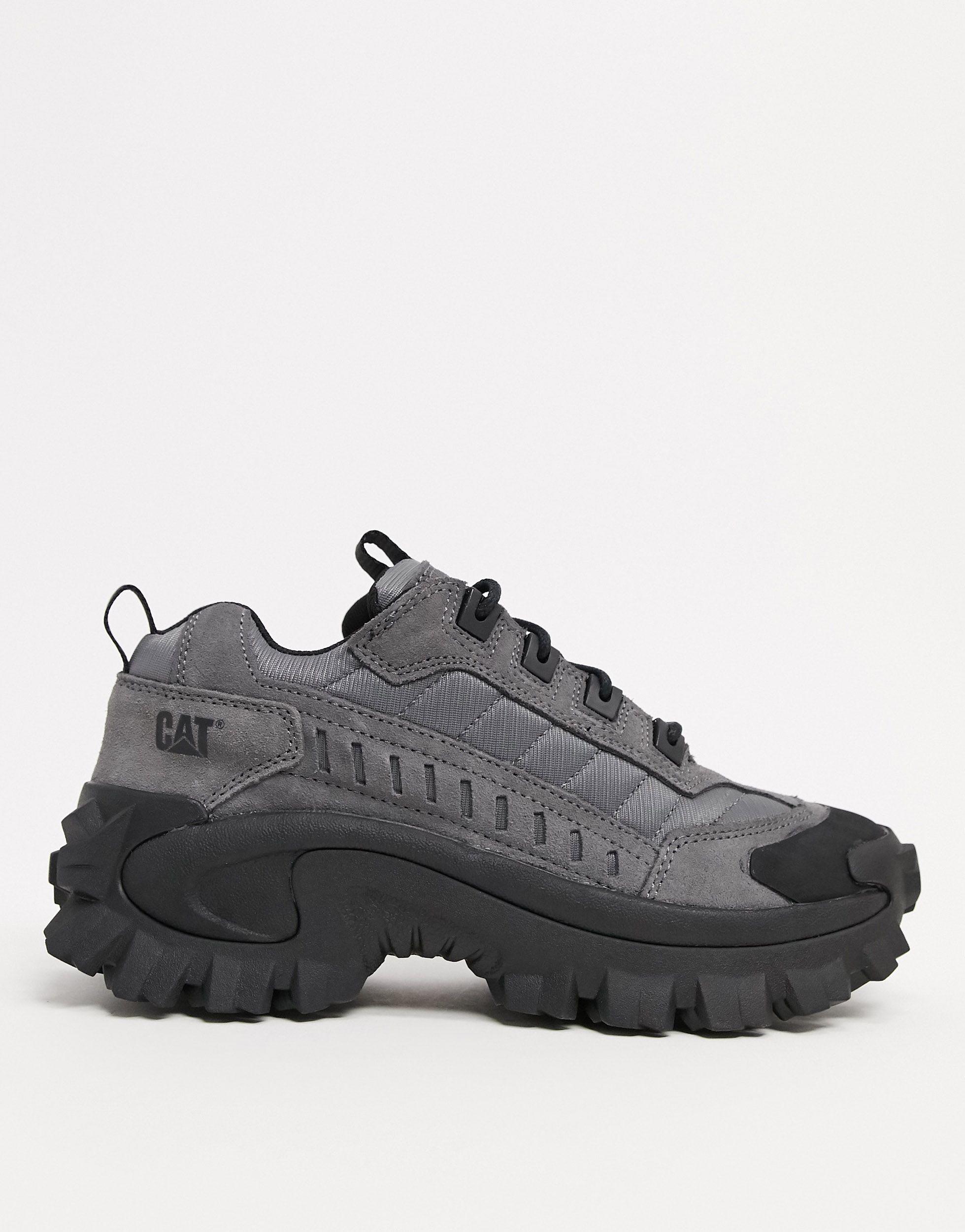 Caterpillar Cat Intruder Chunky Sole Trainers in Grey for Men Lyst UK