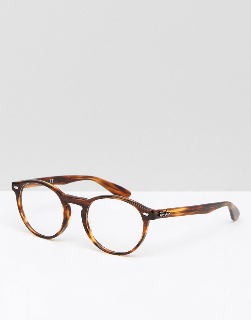 Ray Ban Round Clear Lens Glasses In Tort 0rx52 2144 51 In Brown For Men Lyst Ray Ban Round Clear Lens Glasses In Tort 0rx52 2144 51 In Brown For Men Lyst