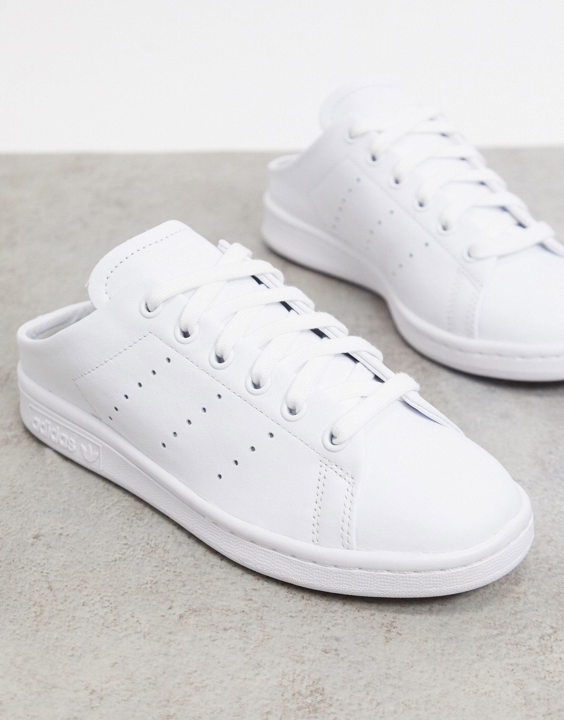 Stan Smith - Scarpe da ginnastica aperte dietro bianche di adidas Originals  in Bianco | Lyst