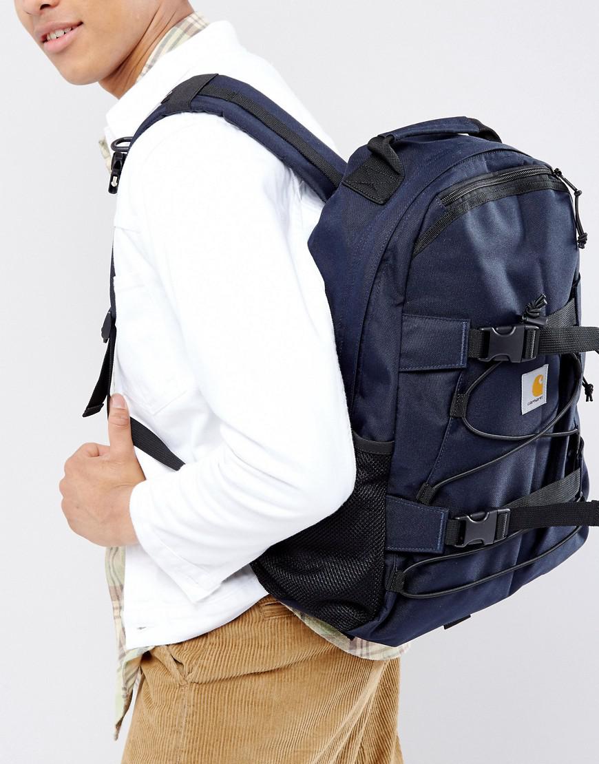 Carhartt WIP Canvas Kickflip Backpack in Navy (Blue) for Men | Lyst
