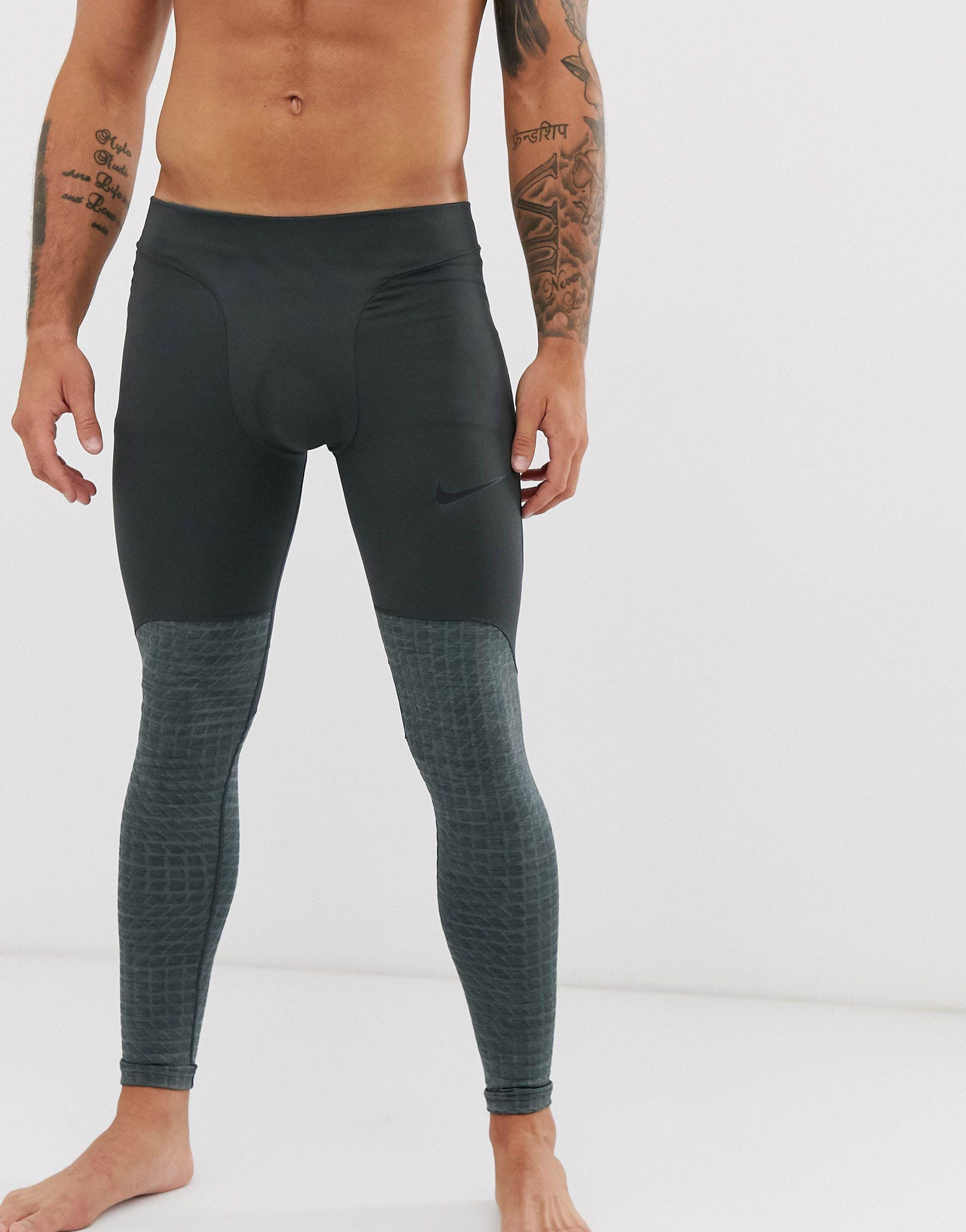 men's nike therma baselayer tights