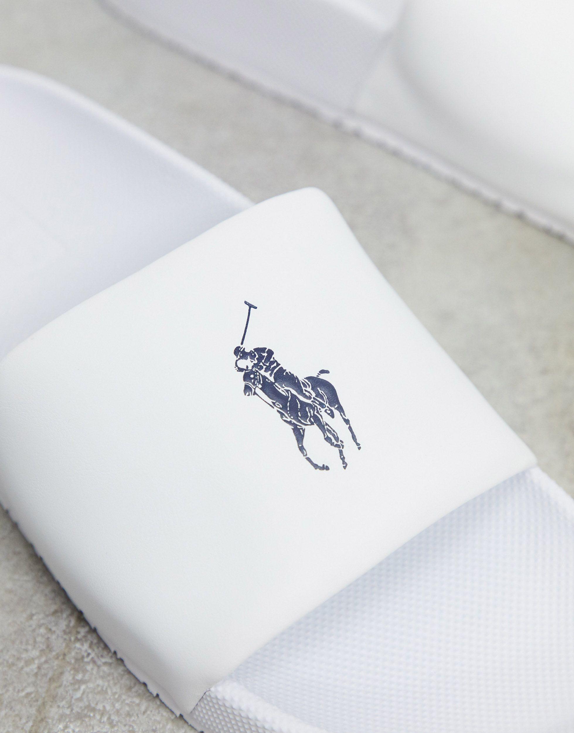 Polo Ralph Lauren Slippers in het Wit voor heren Lyst NL