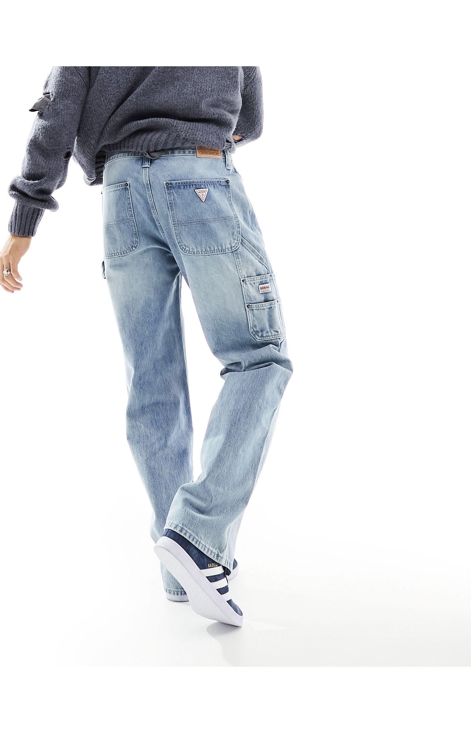 Guess Originals Denim Carpenter Pants in Blue for Men | Lyst