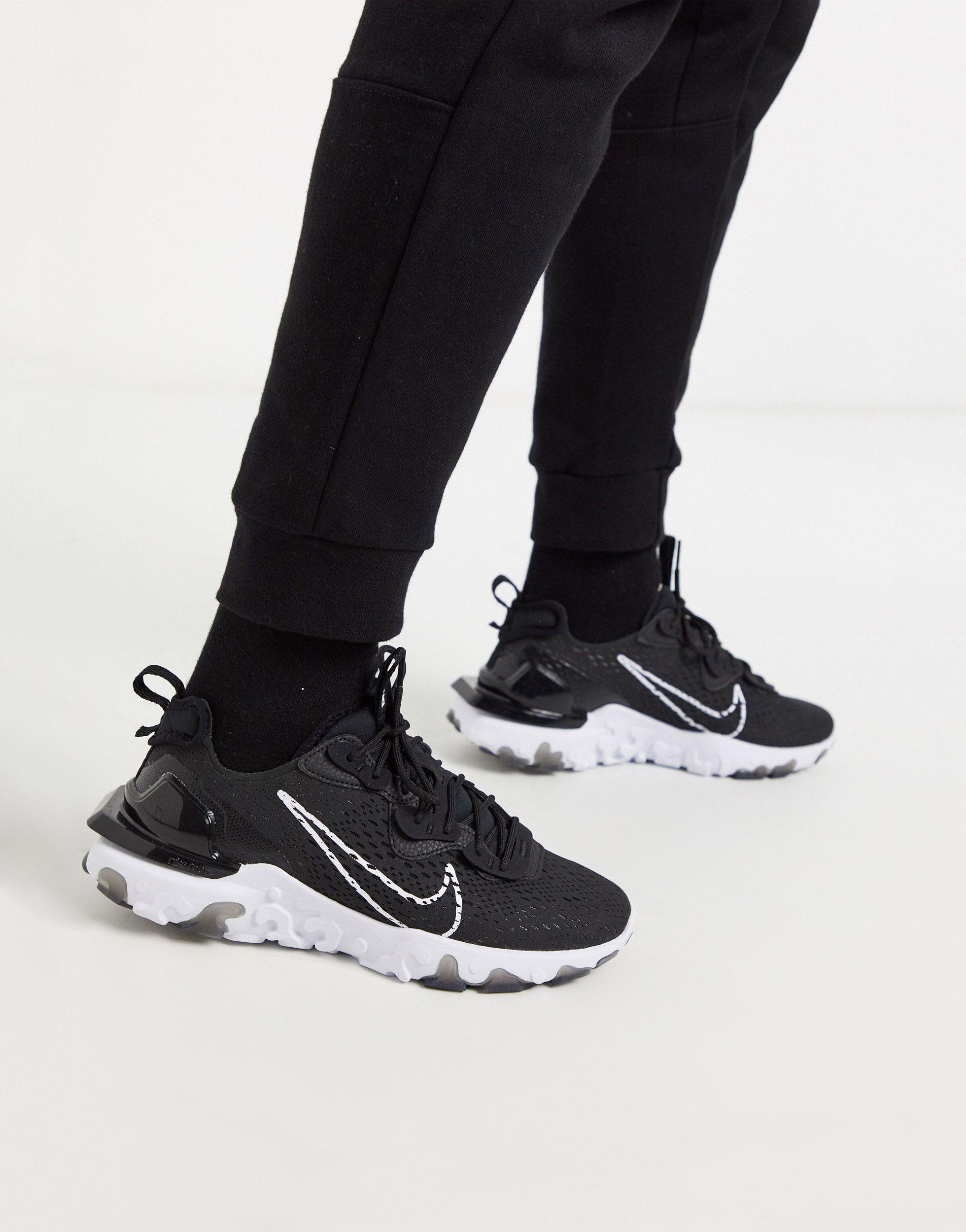 nike react black mens