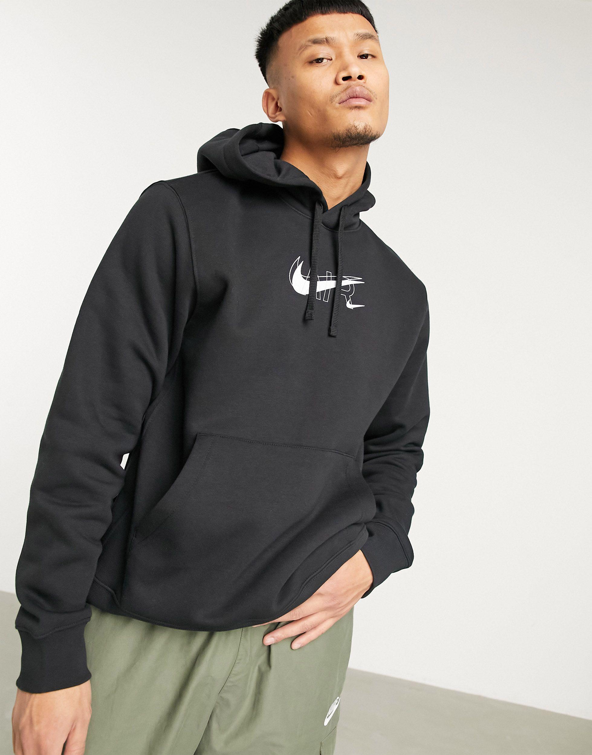 Sudadera negra con capucha Air Print Pack Nike de hombre de color Negro -  Lyst