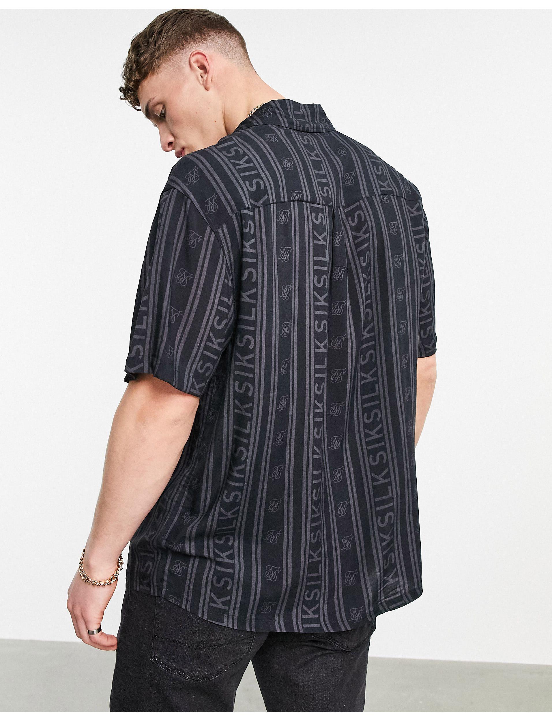 Siksilk Camiseta de béisbol veneciana, camisa negra dorada|Camisetas| -  AliExpress