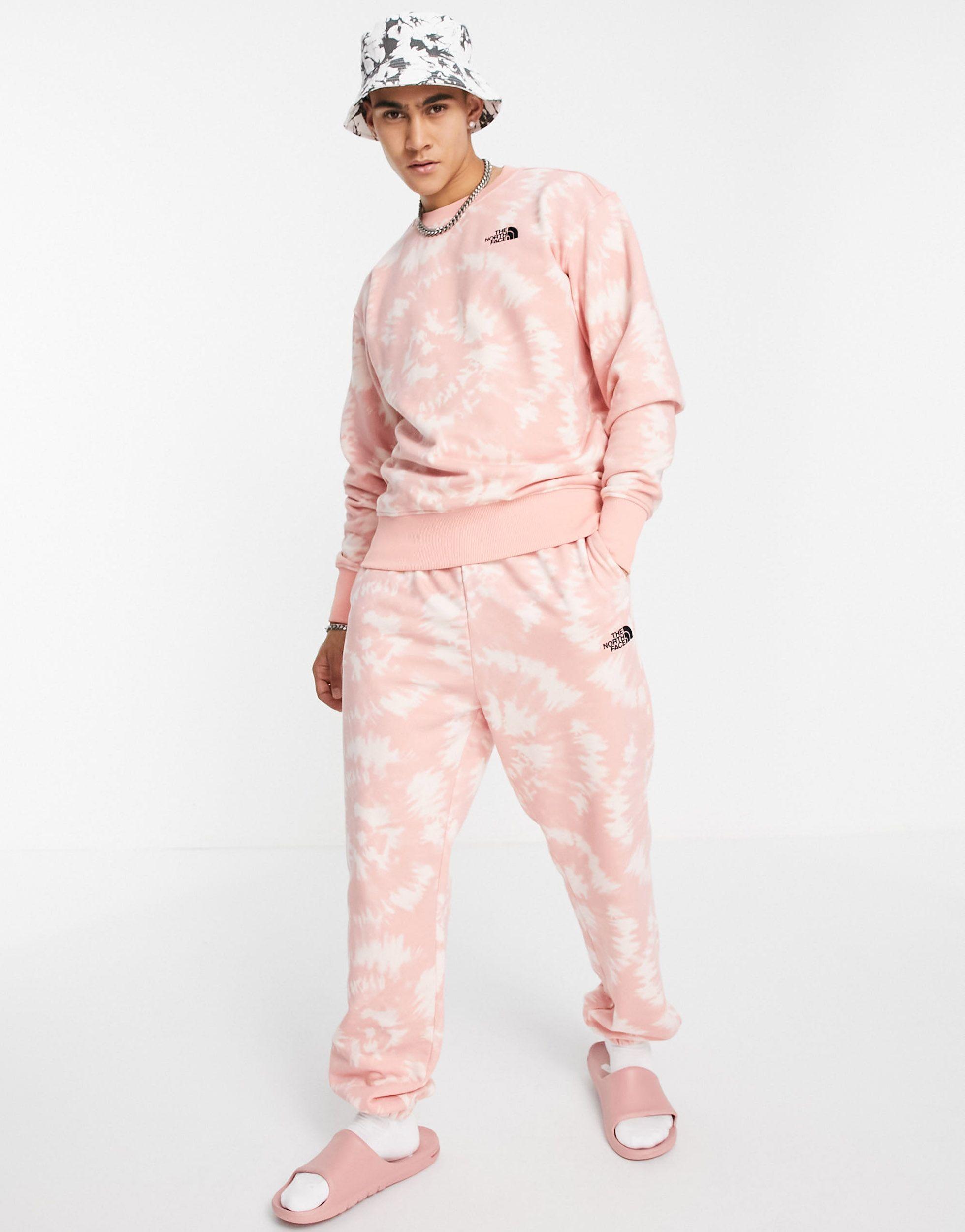north face pink tie dye hoodie