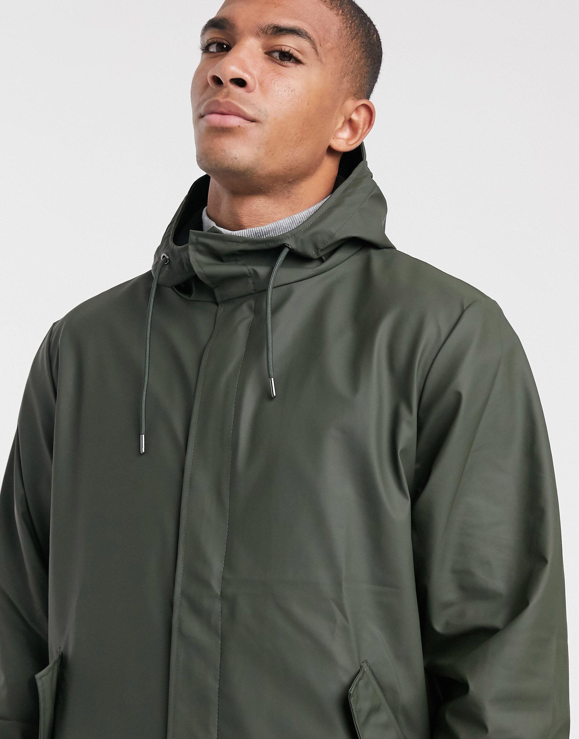 Rains Fishtail Parka in Green for Men Lyst UK