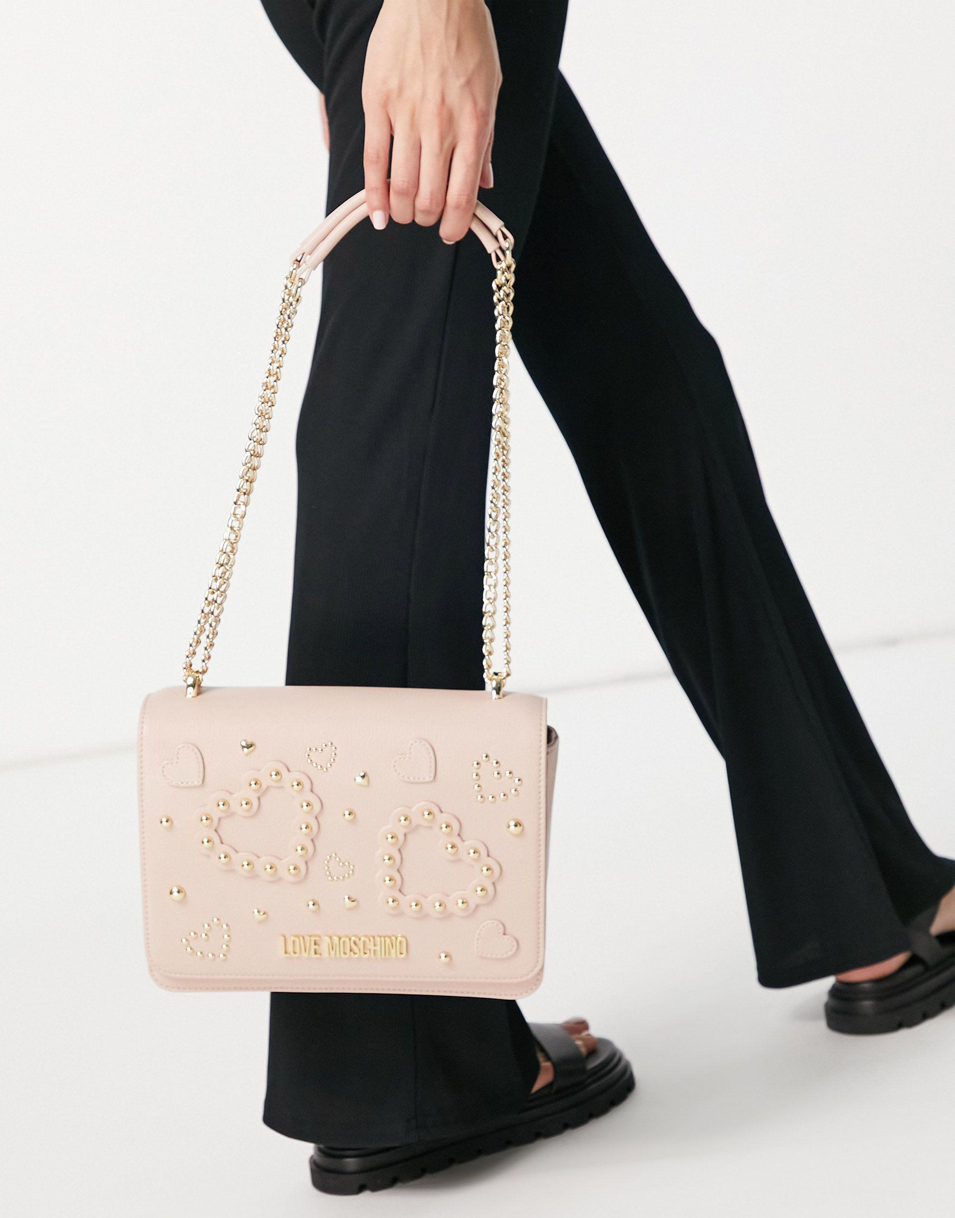love moschino embossed bag