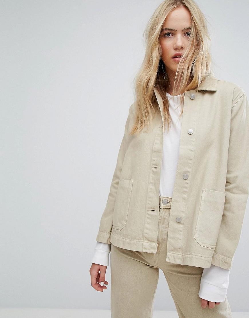 weekday white denim jacket