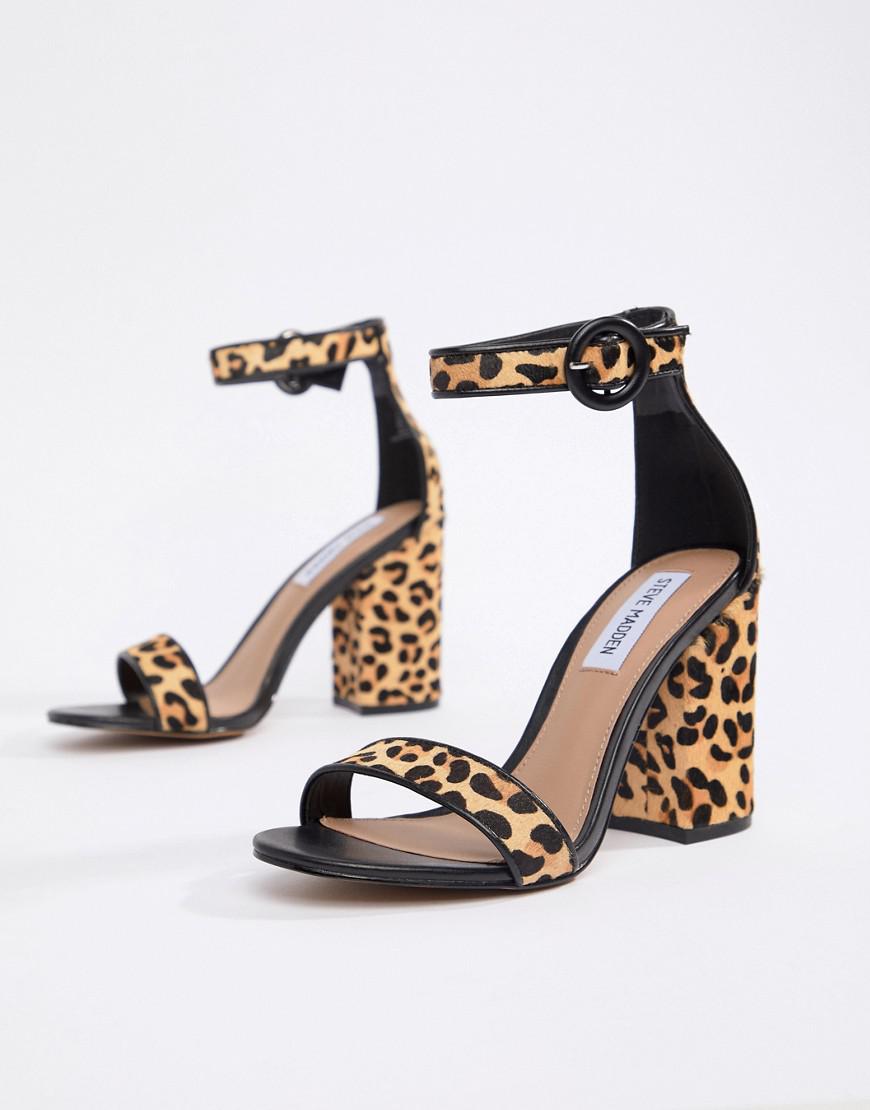 Friday Leopard Block Heeled Sandals 