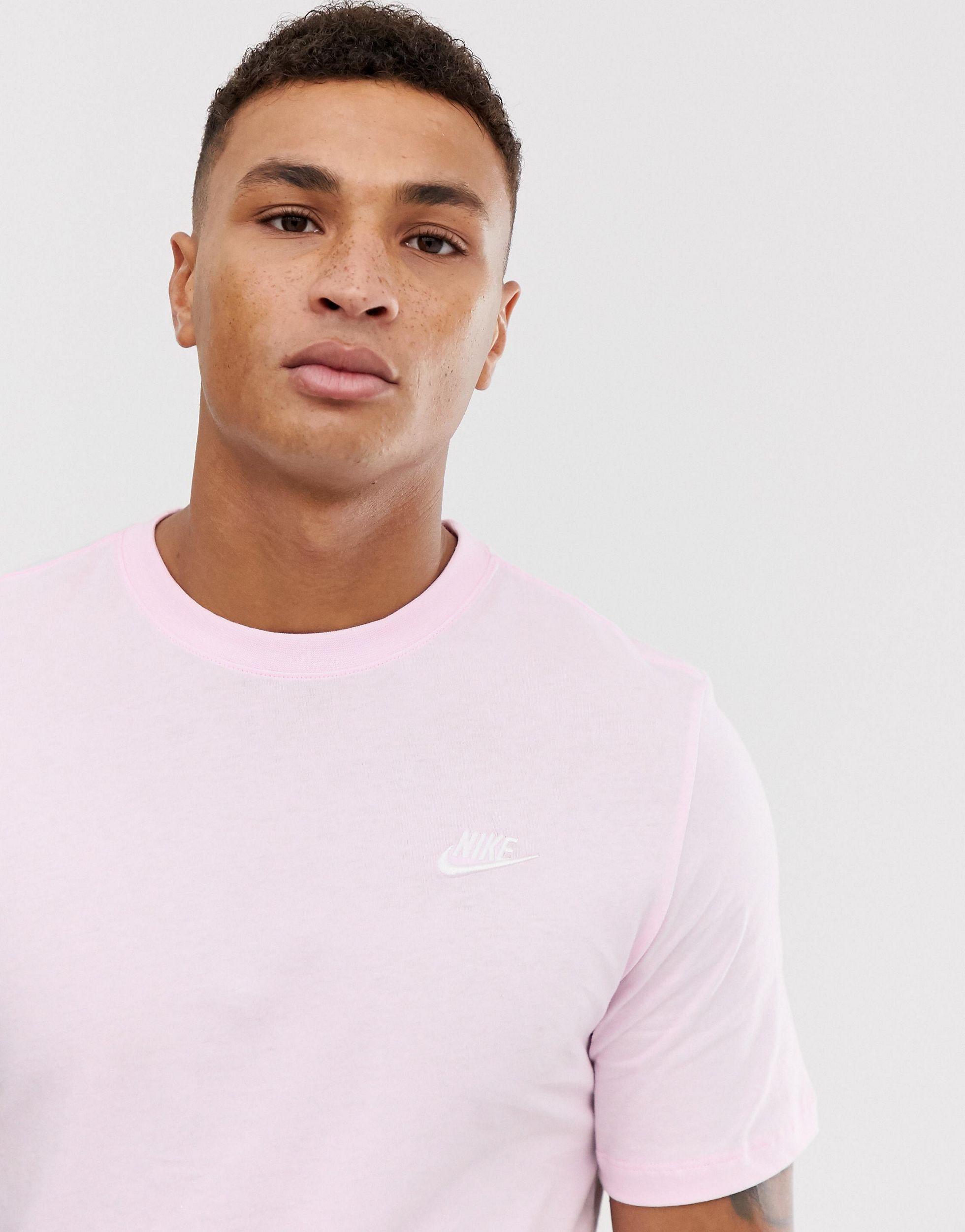 Nike Cotton Club T-shirt in Pink for Men | Lyst Canada