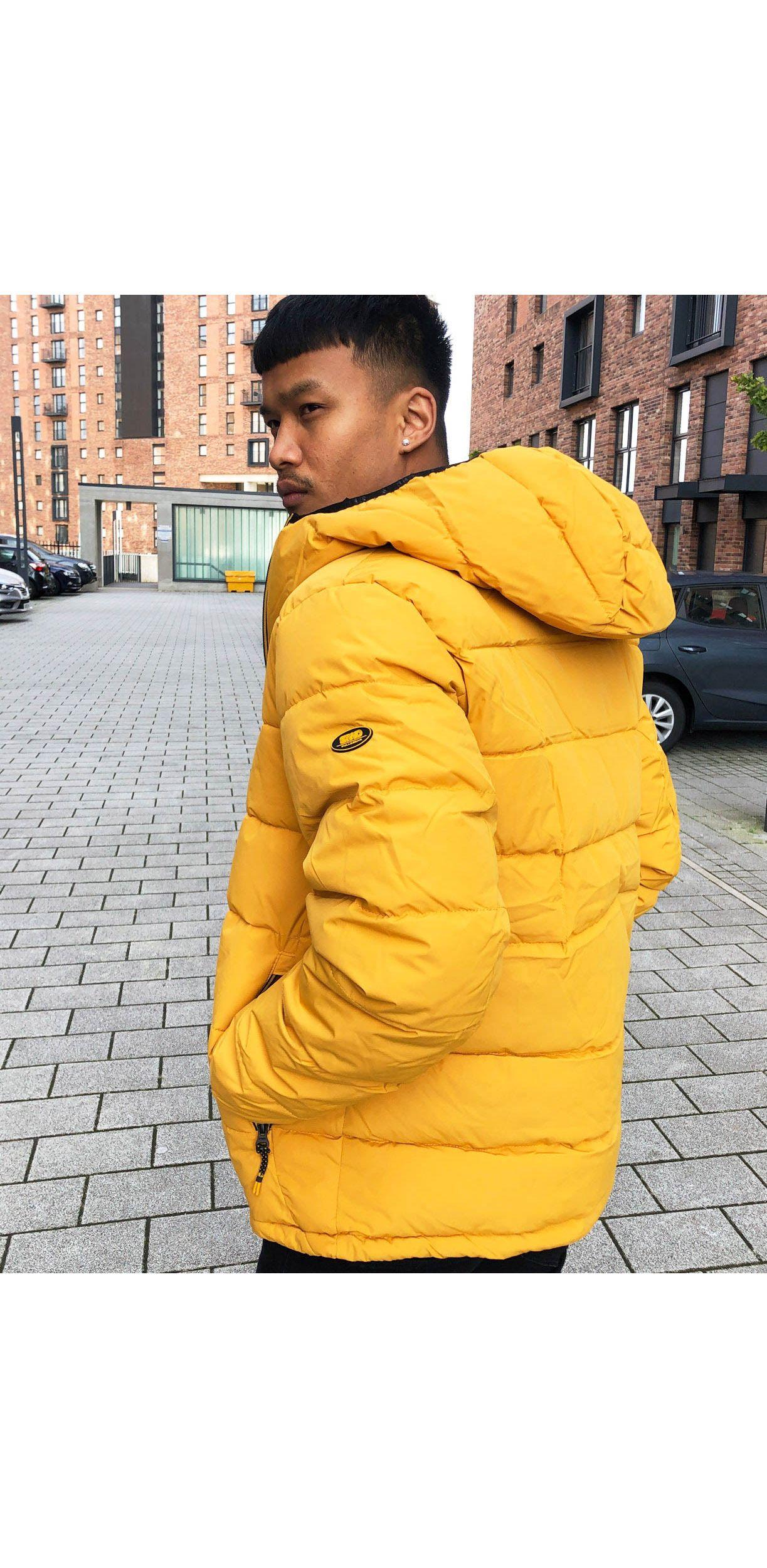 pull and bear hooded puffer jacket