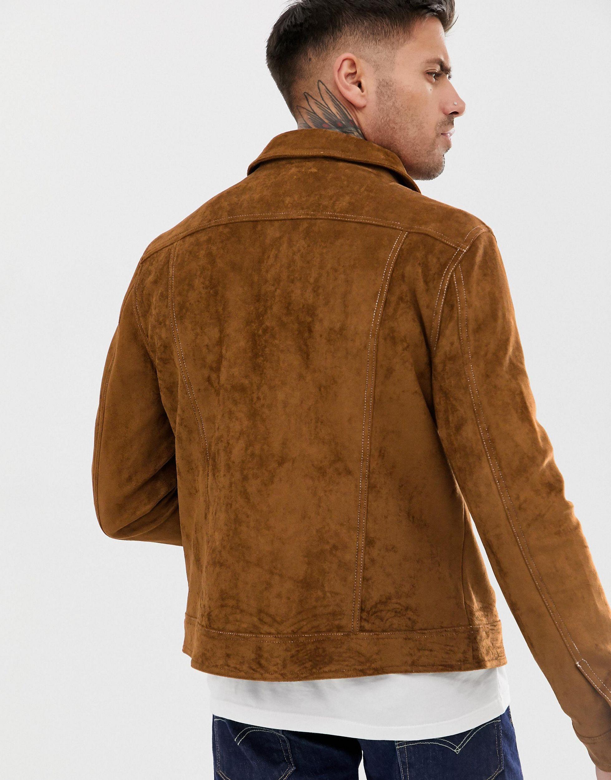 faux suede western jacket