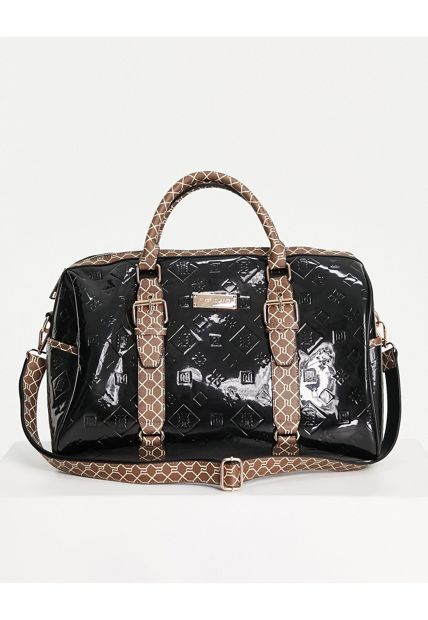 River Island Patent Embossed Monogram 