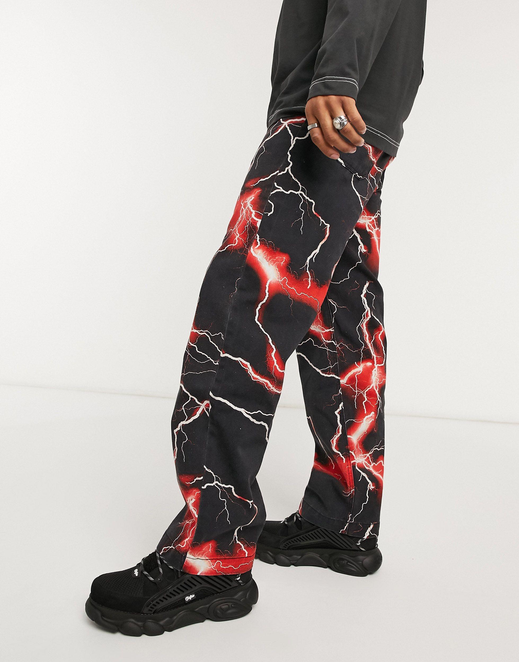 Jaded London Red Lightning Skate Jeans for Men | Lyst