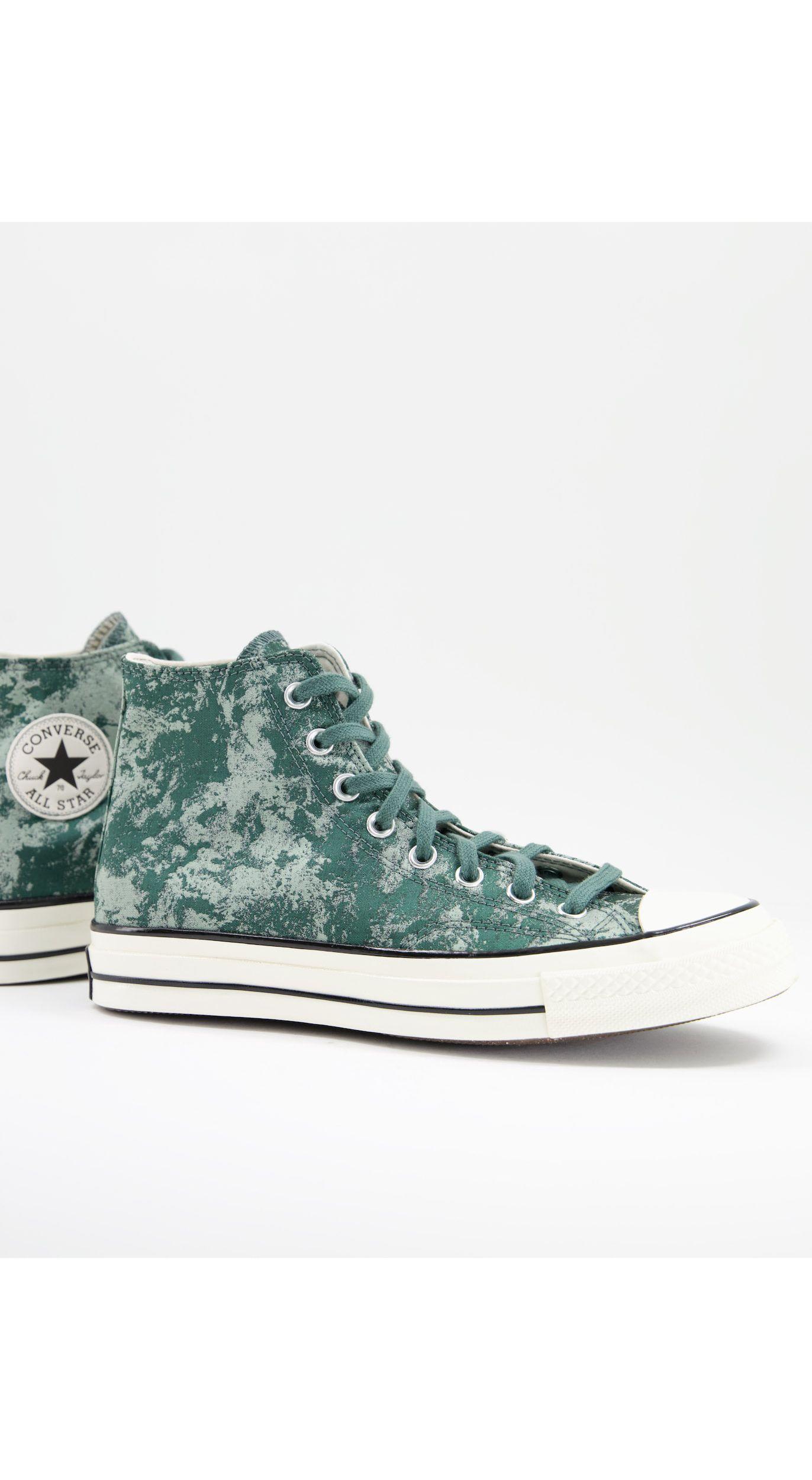 Converse Rubber Chuck 70 Hi Textured Jacquard Fabric Trainers in Green for  Men | Lyst