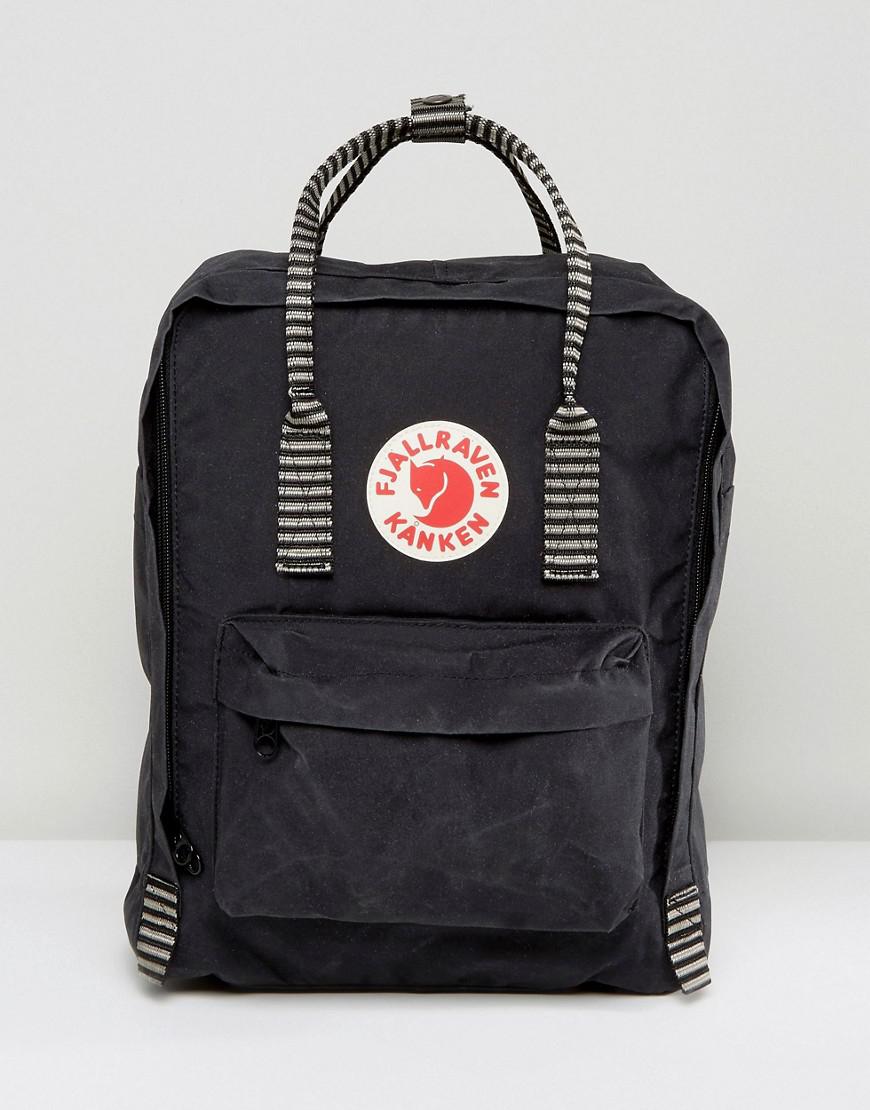 Fjallraven Kanken Backpack In Black With Striped for | Lyst