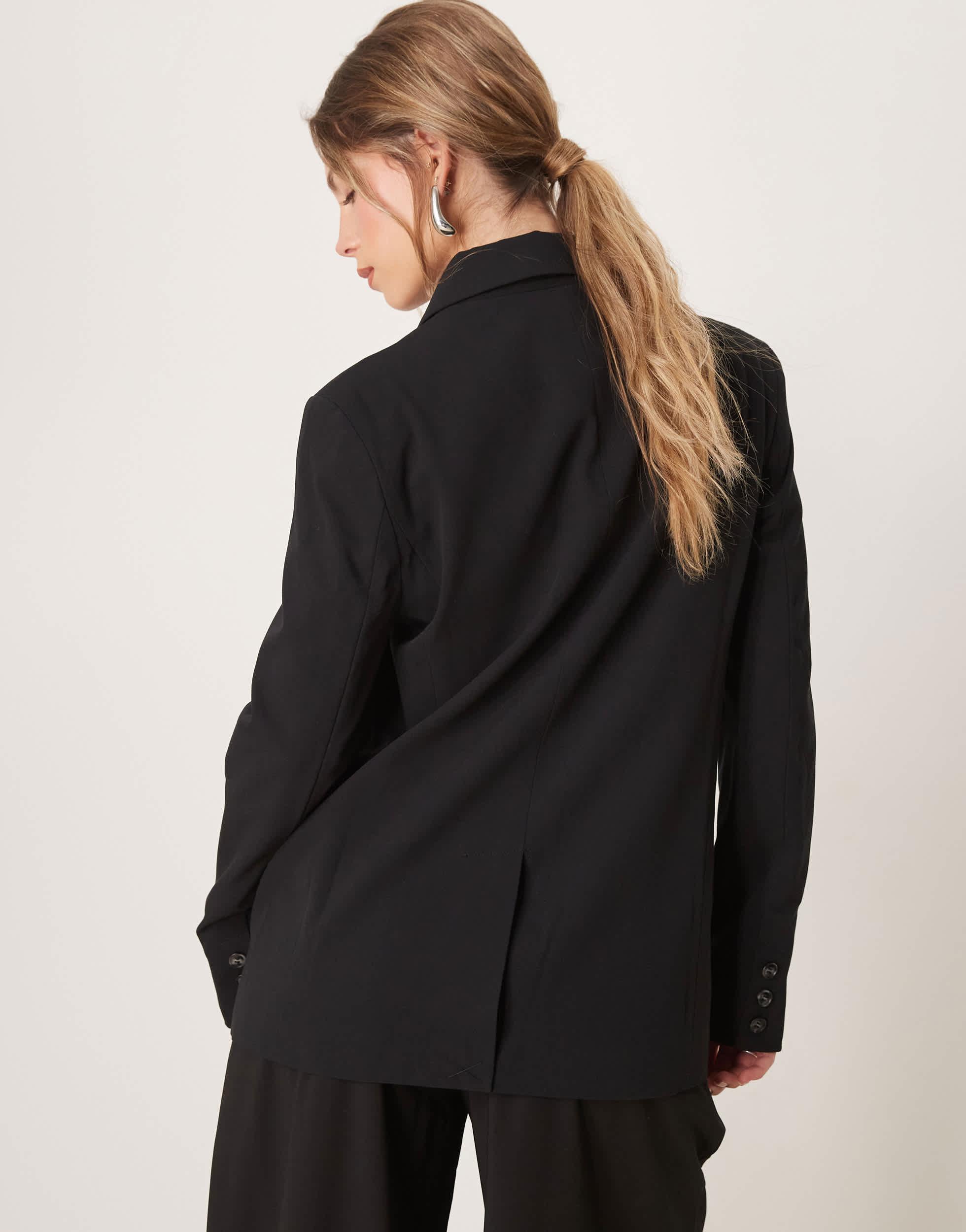 Miss Selfridge Essential Oversized Blazer in Black Lyst
