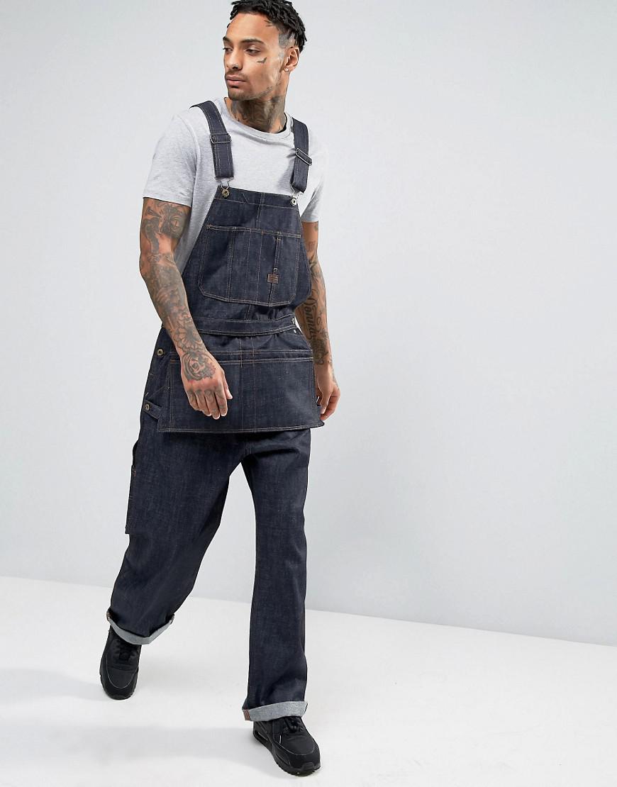 G-Star RAW Denim Ny 5th Utility Loose Overall in Navy (Blue) for Men | Lyst