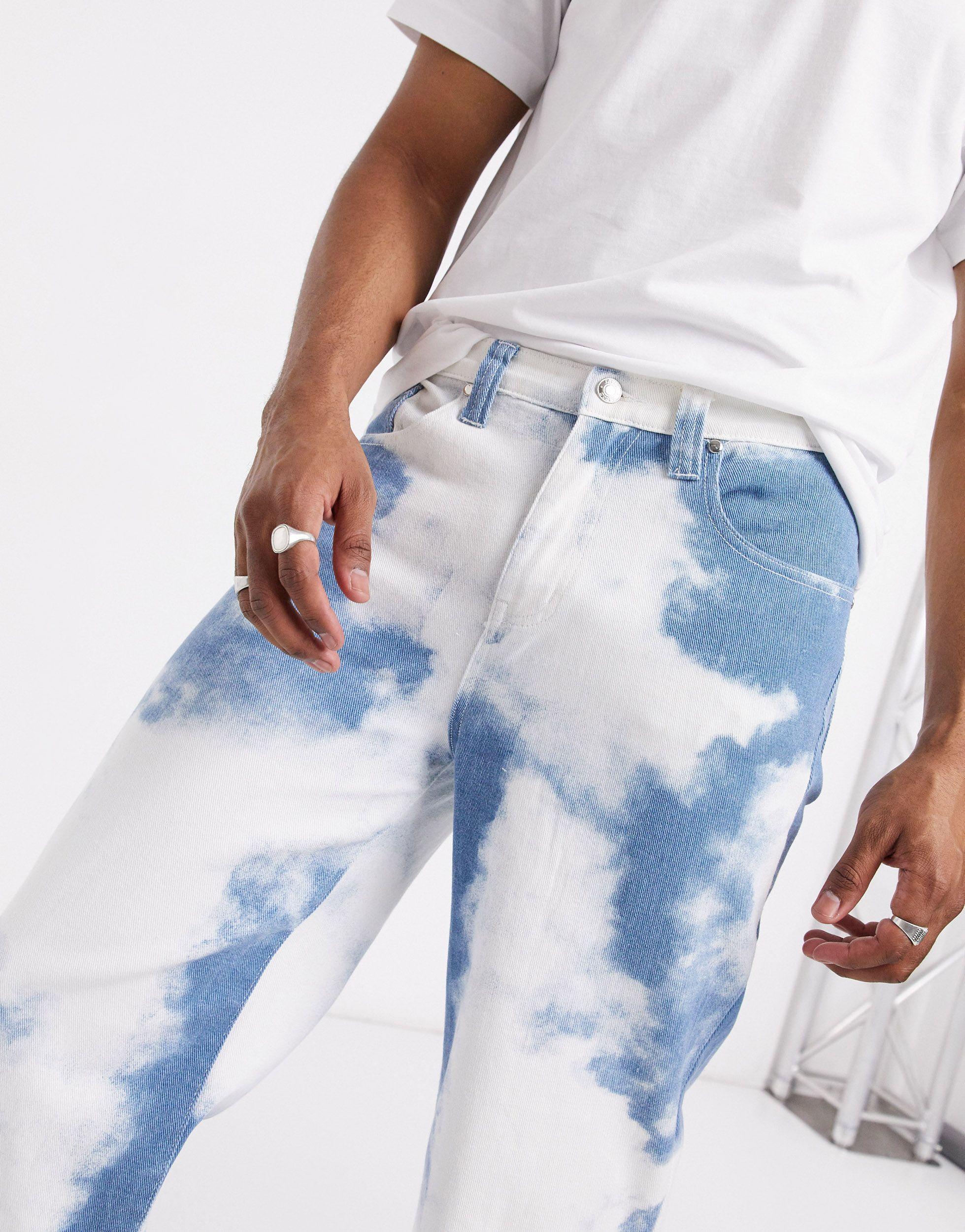 Jaded - jeans stile skater con stampa di nuvole da Uomo di Jaded London in  Blu | Lyst