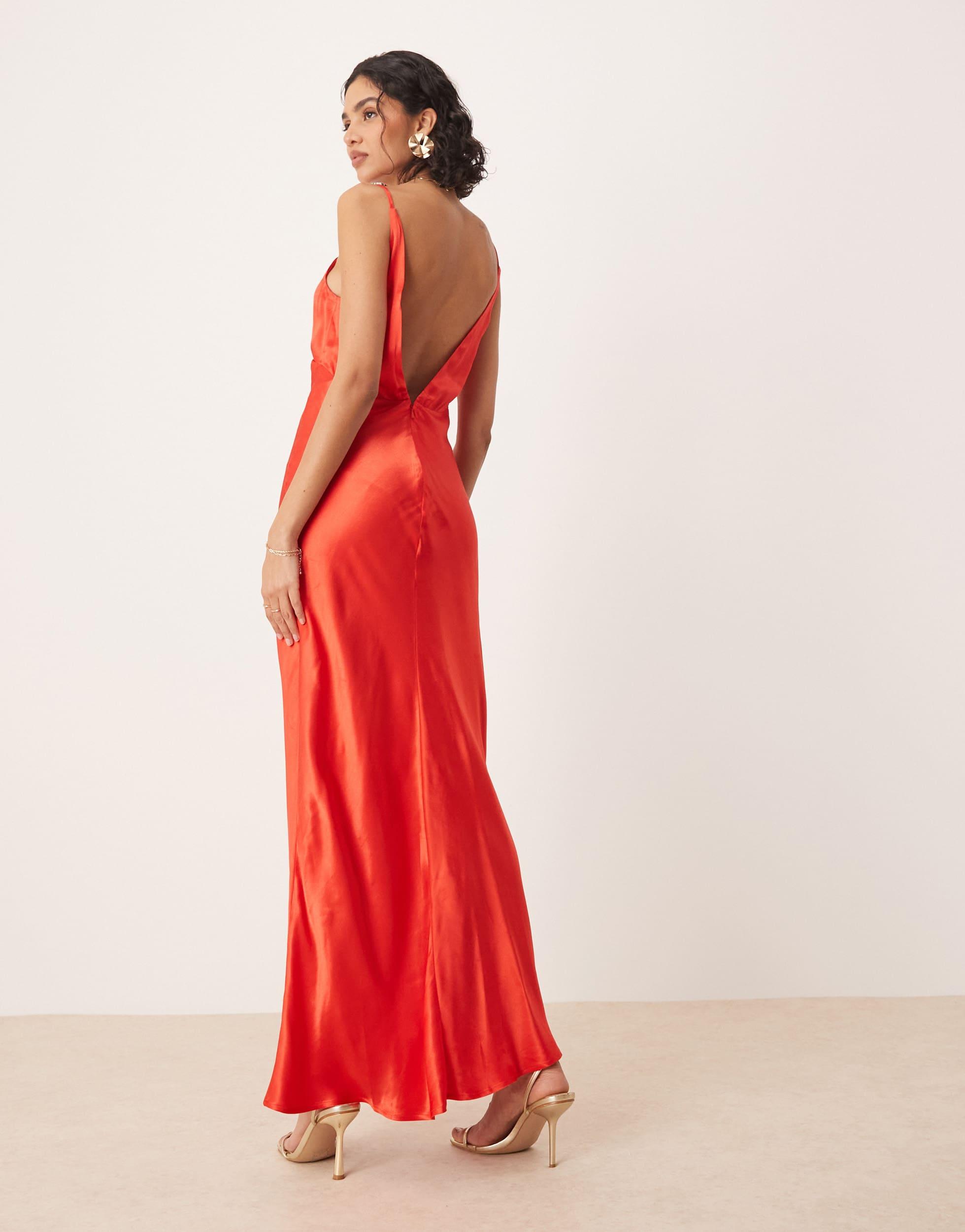 bardot red slip dress Urban Outfitters/Bardot Red Slip Dress with