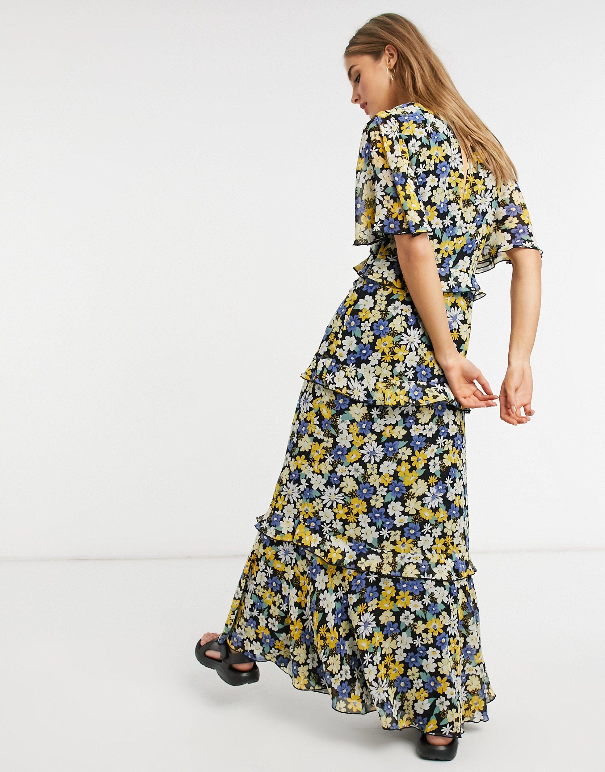 warehouse daisy mini tea dress
