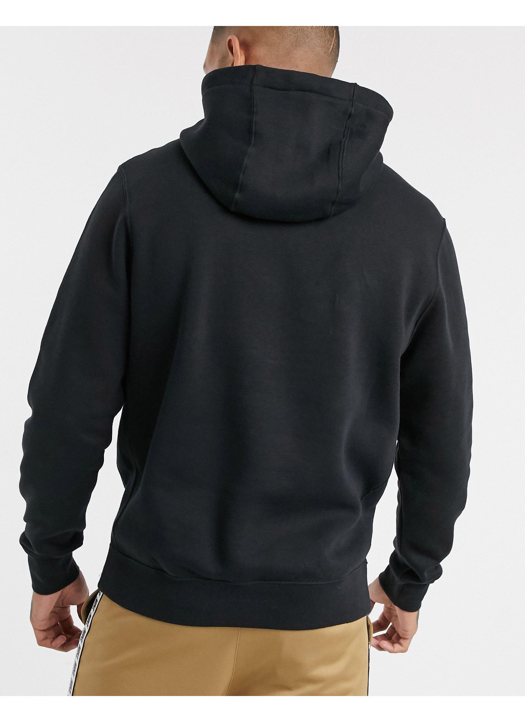 Sudadera con capucha negra con logo metalizado Just Do It Nike de hombre de  color Negro | Lyst