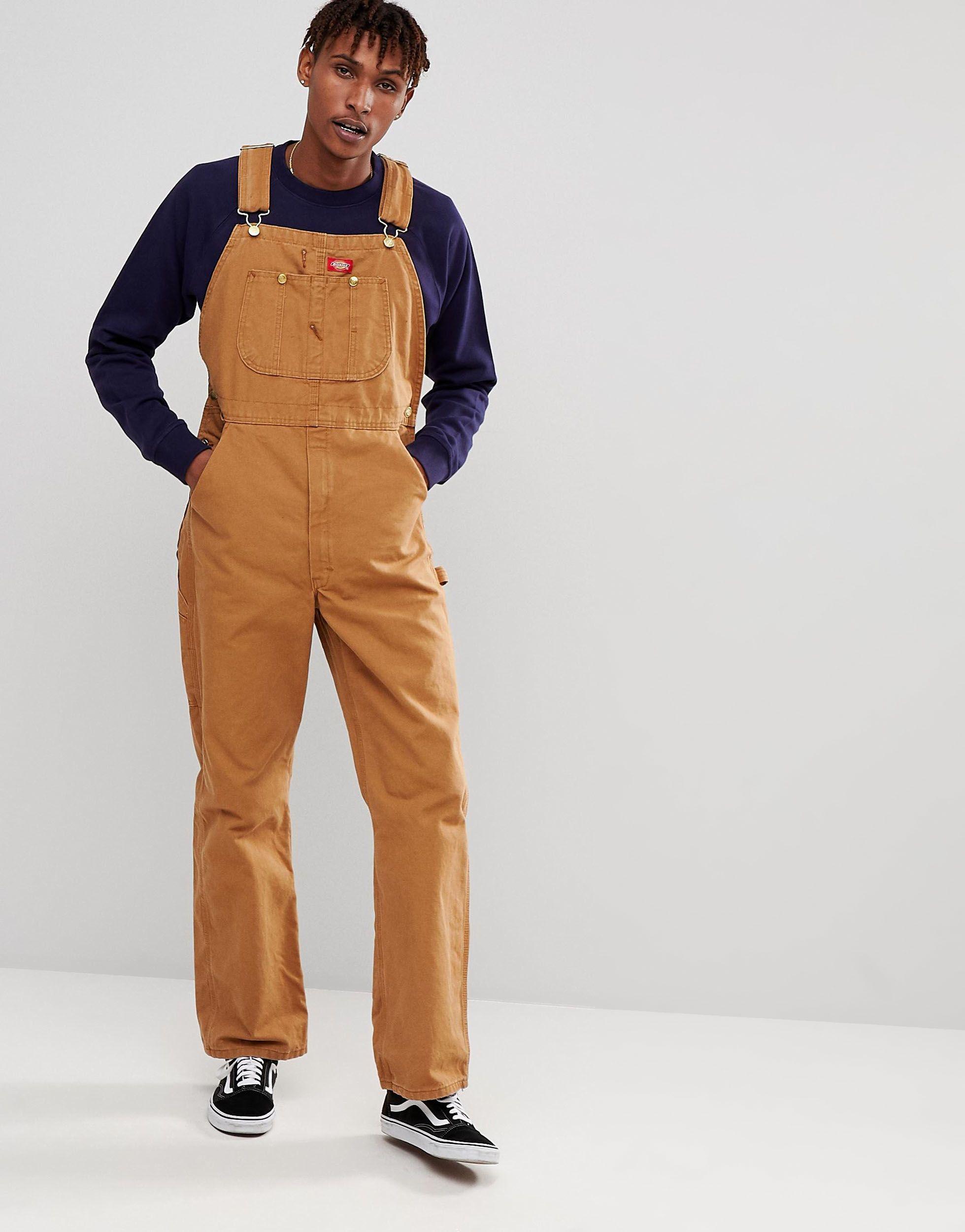Dickies Dungarees in Brown for Men | Lyst