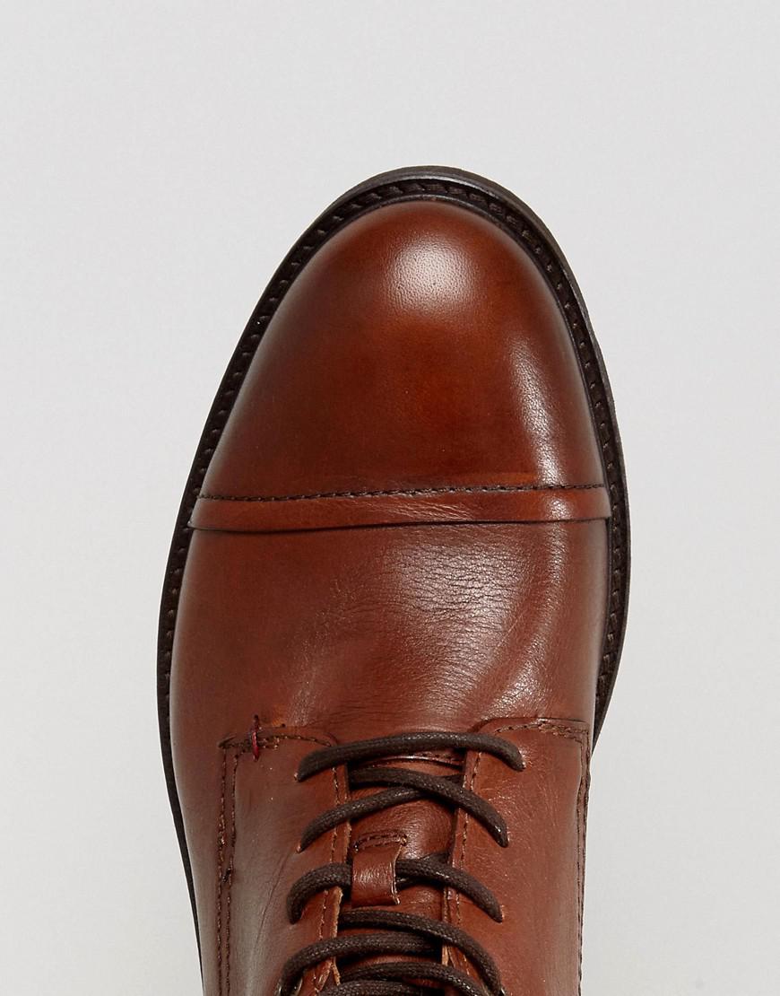 Tommy Hilfiger Curtis Leather Boots In Brown for Men Lyst