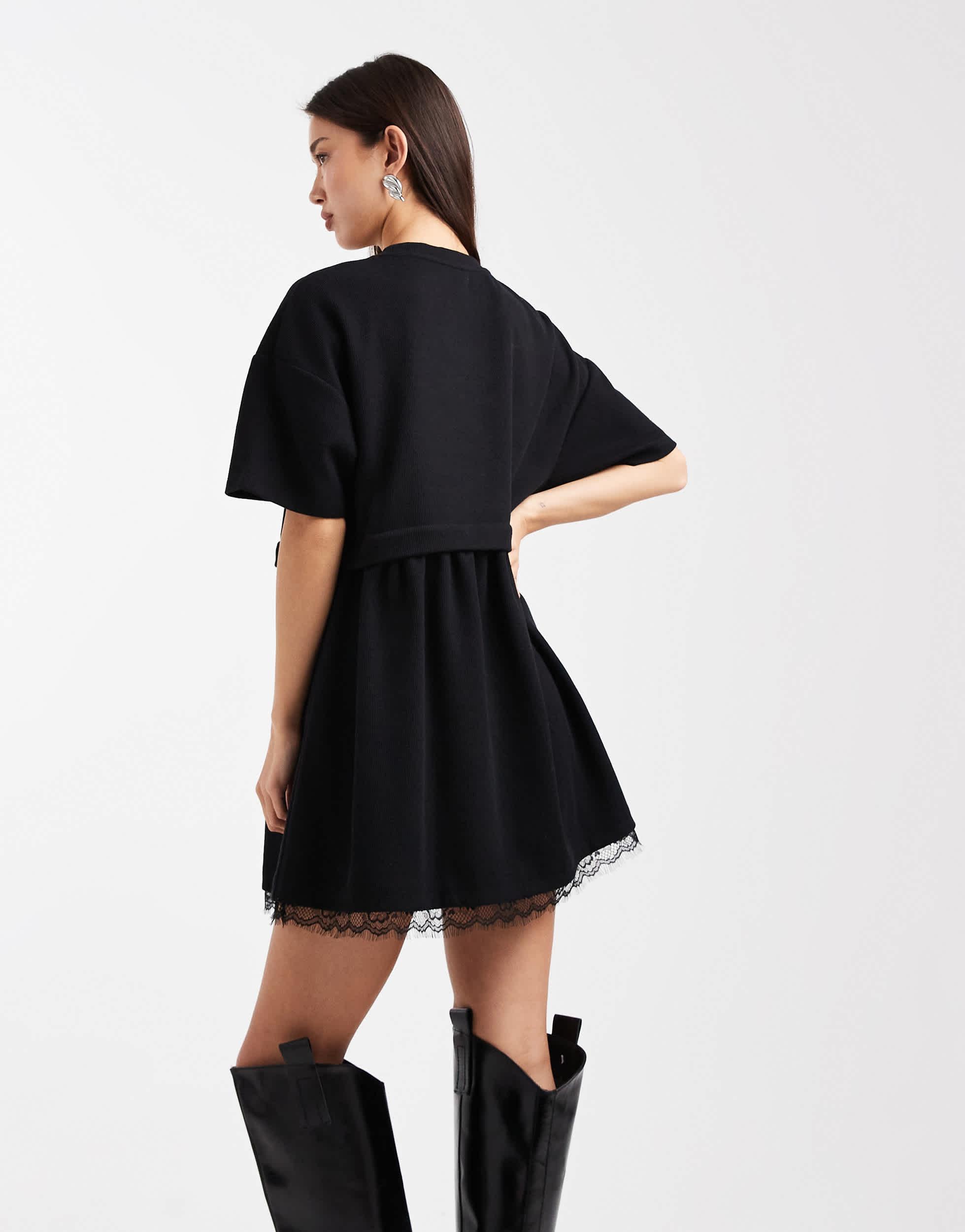 black short smock dress Buy PixieGirl Petite Black Corduroy Smock Dress from Next USA