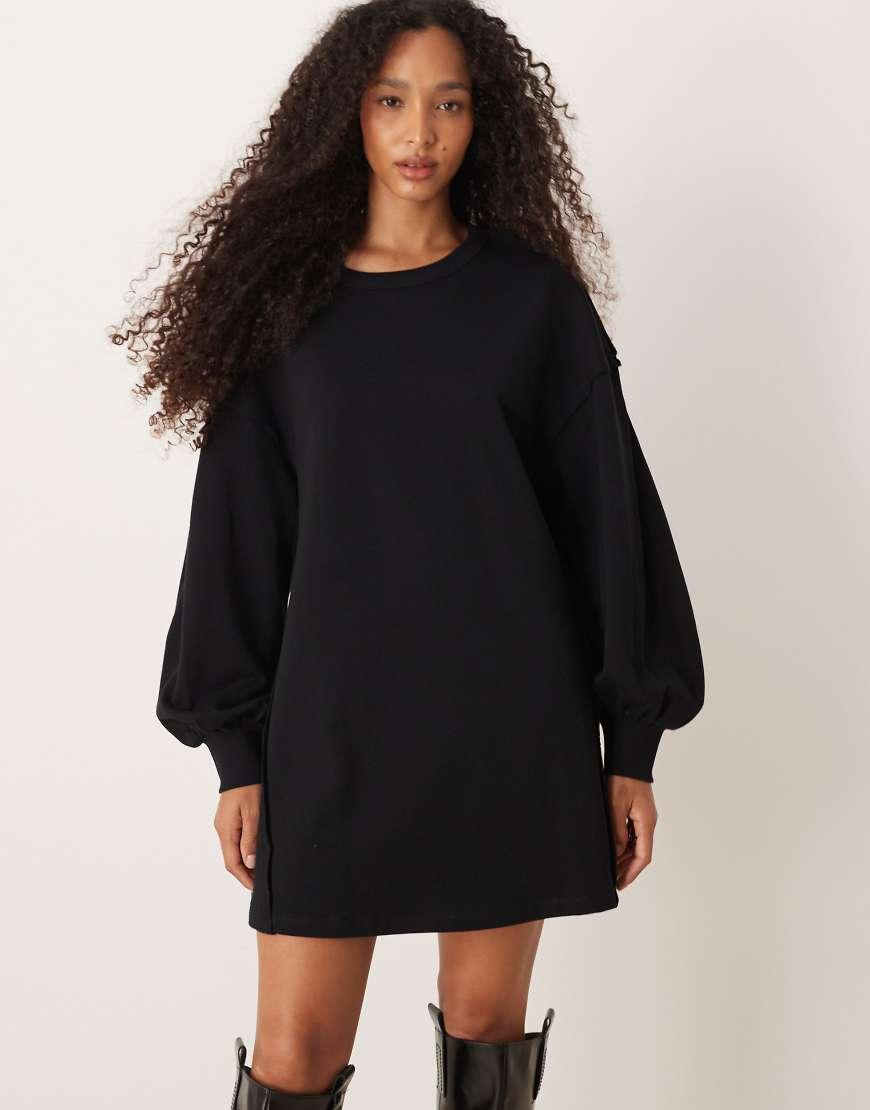 Mini Sweatshirt Sweatshirt Dress Asos ASOS Cotton Trapeze