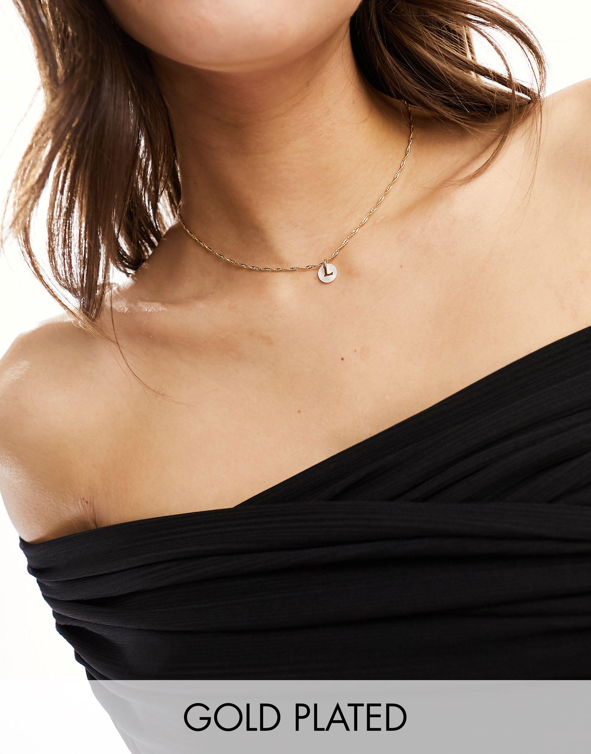 Asos initial hotsell necklace