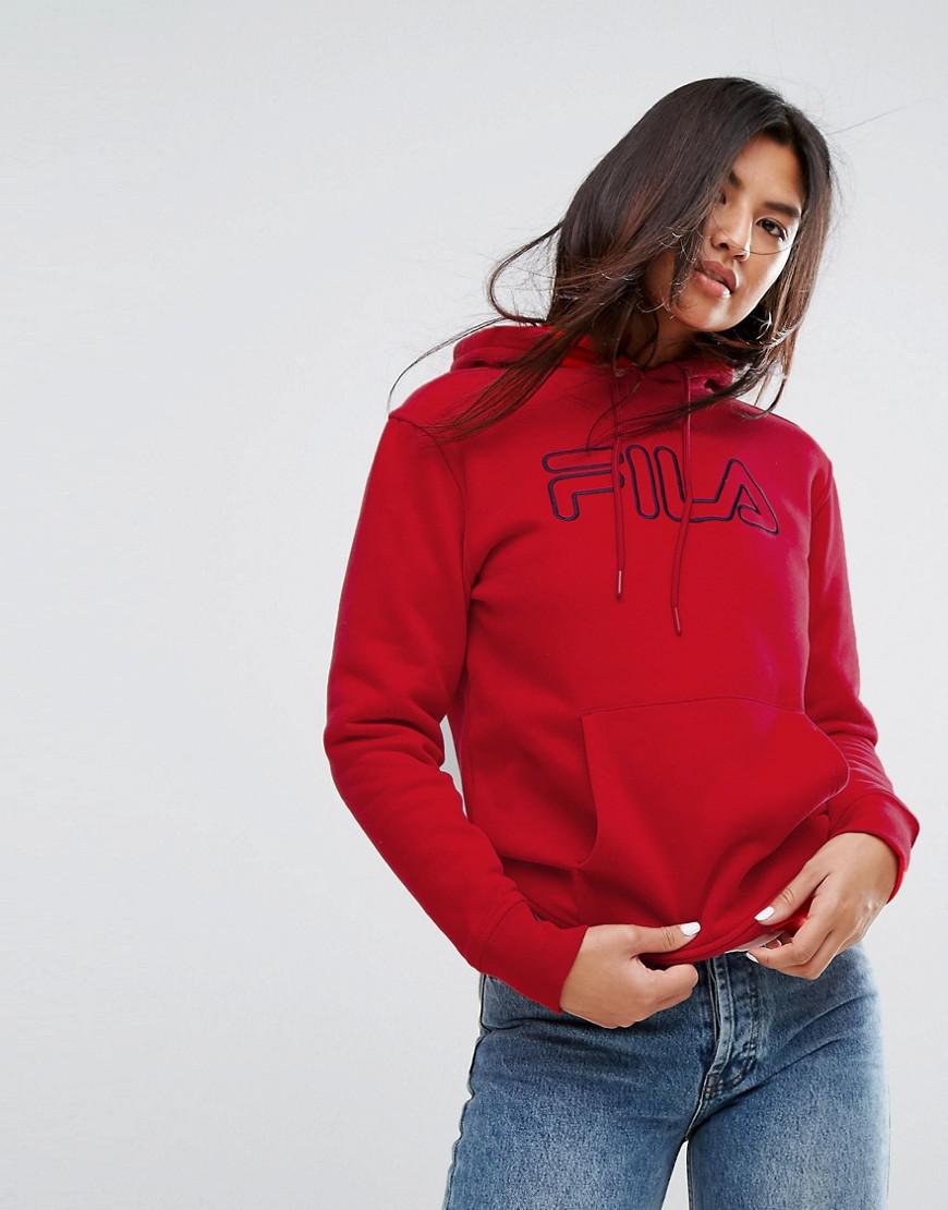 fila oversized boyfriend hoodie with front logo
