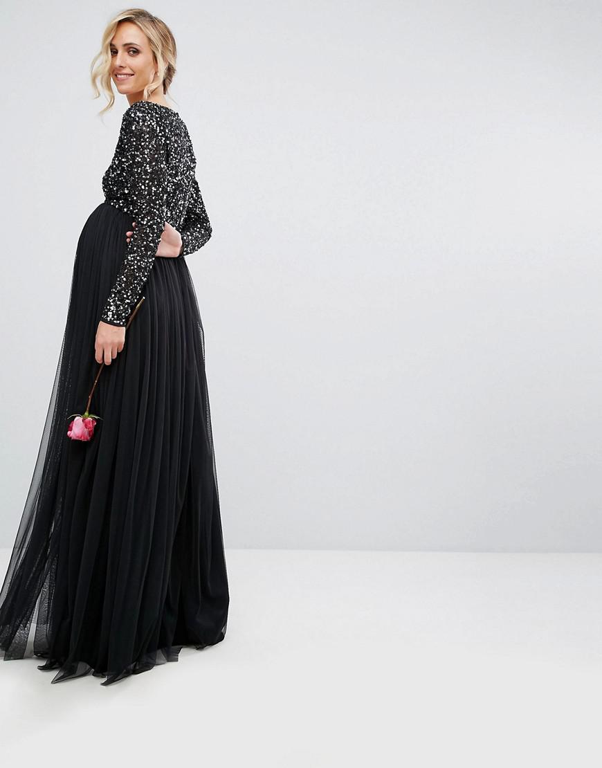 Maya Maternity Plunge Front Long Sleeve 