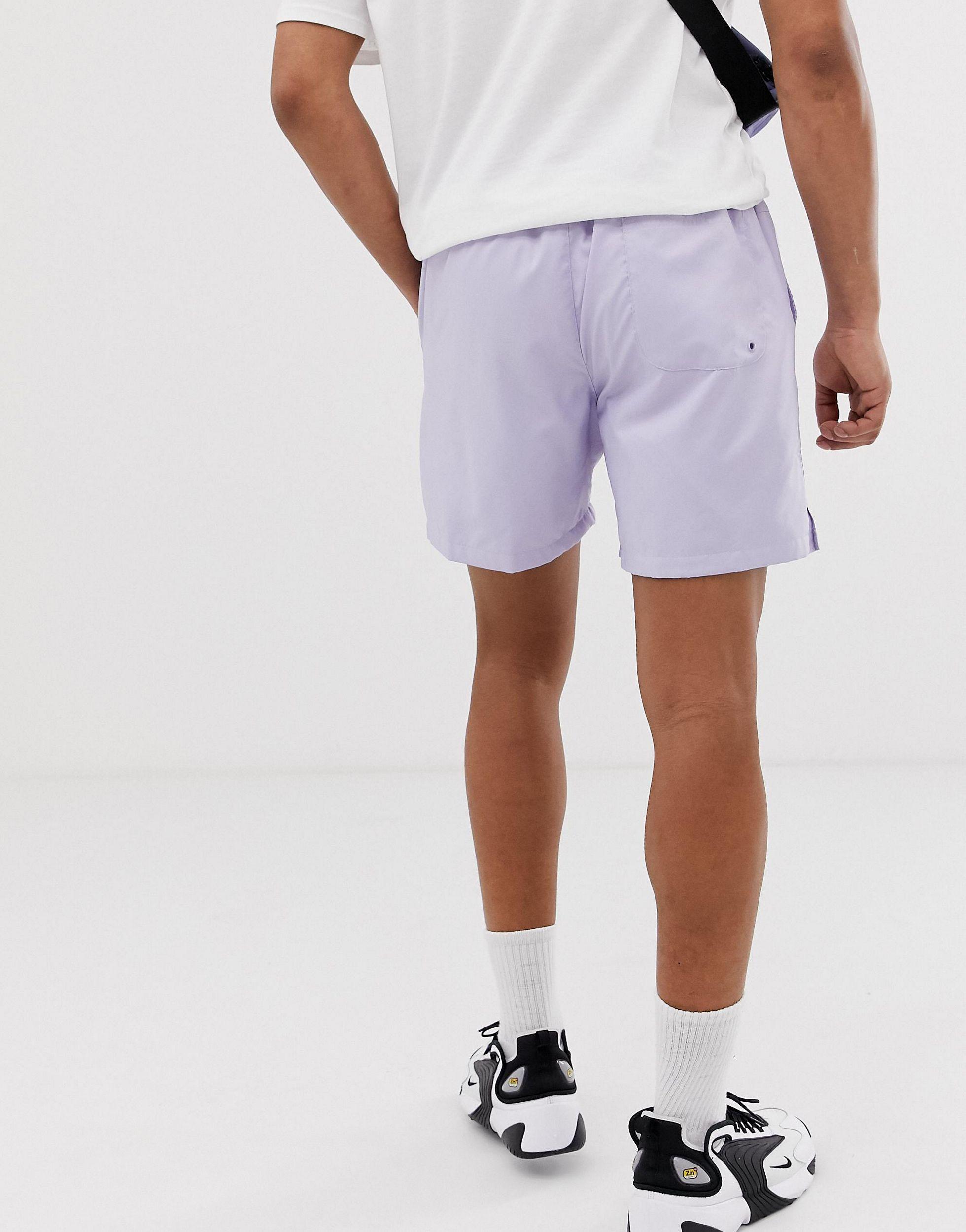 Nike Synthetic Woven Logo Shorts Lilac in Purple for Men - Lyst