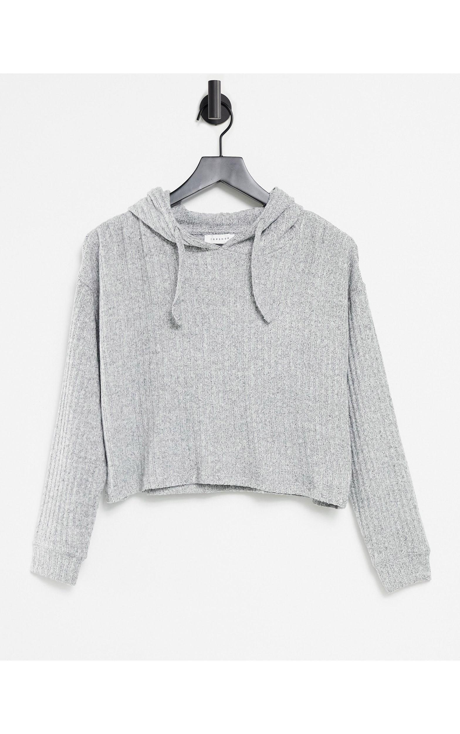 crop hoodie topshop