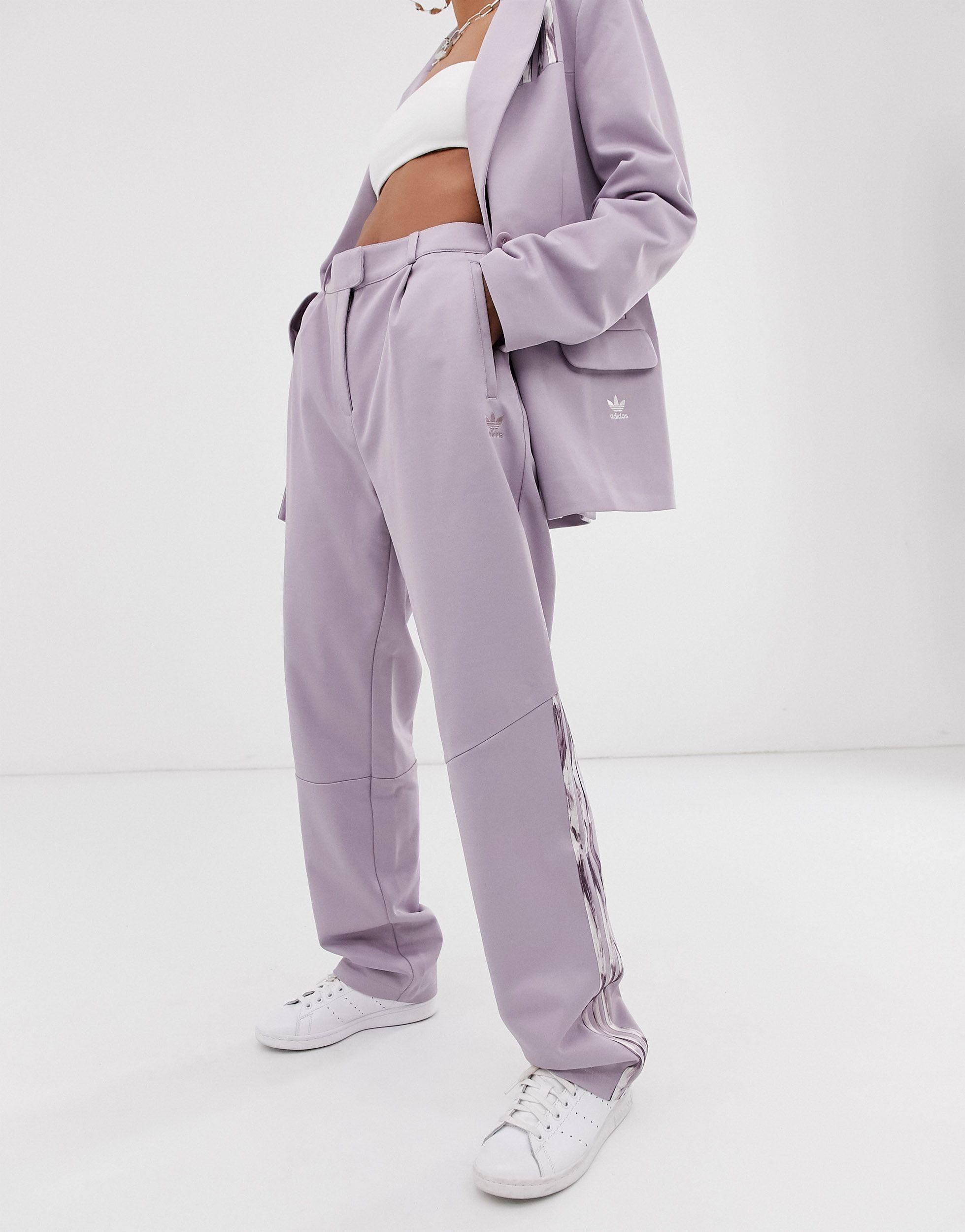 adidas Originals X Danielle Cathari – Hose im dekonstruierten Look in Lila  | Lyst AT