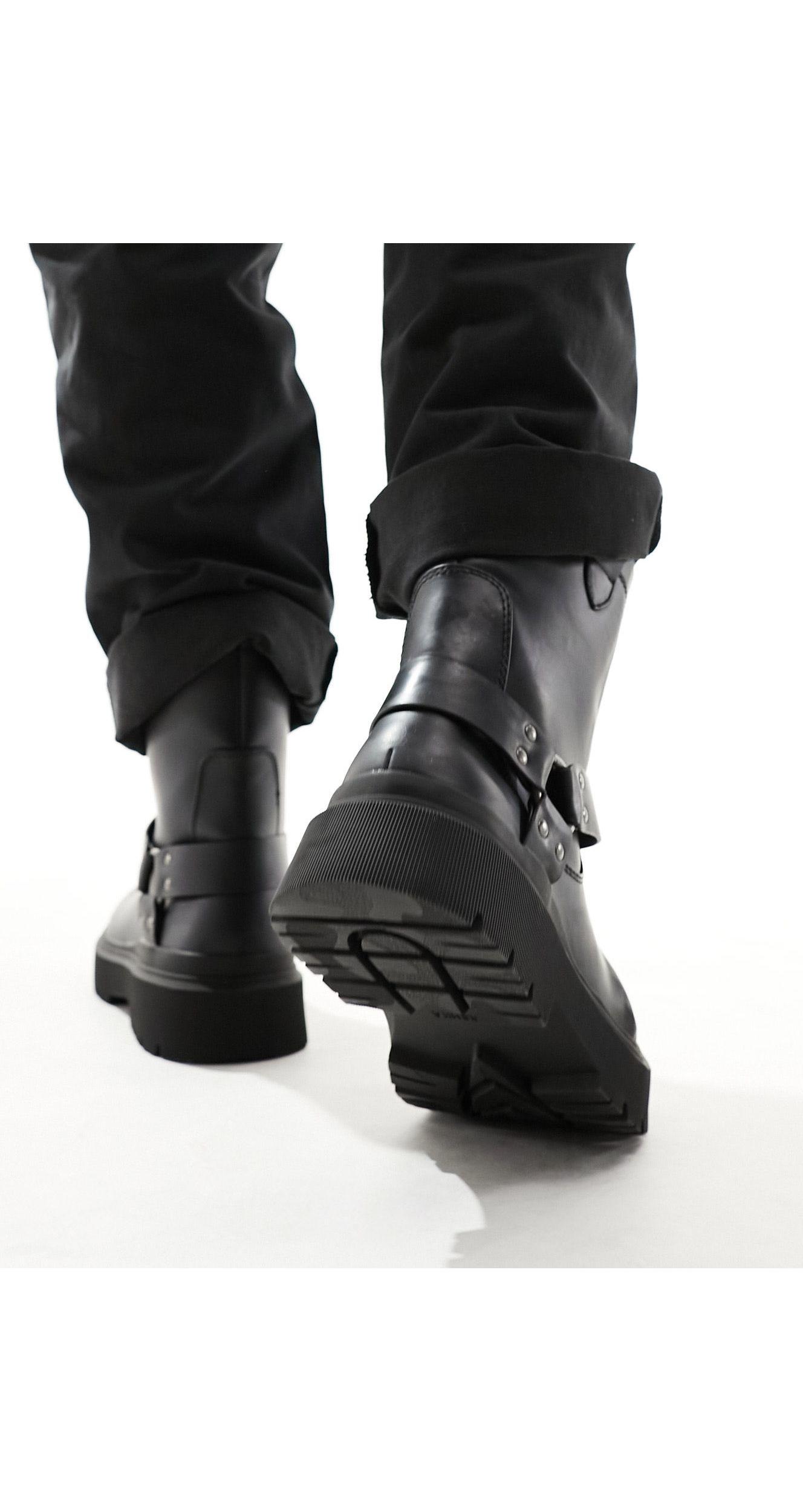 Bershka biker boots sales