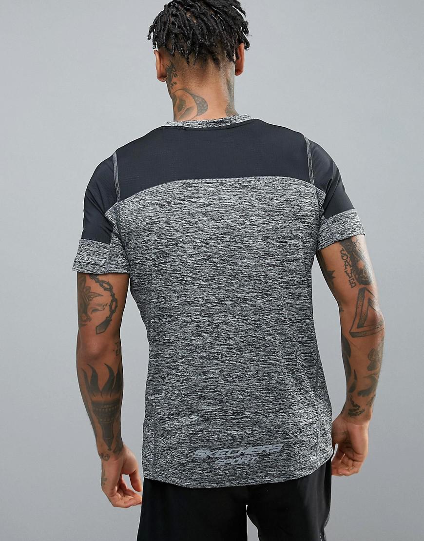 skechers t shirt black